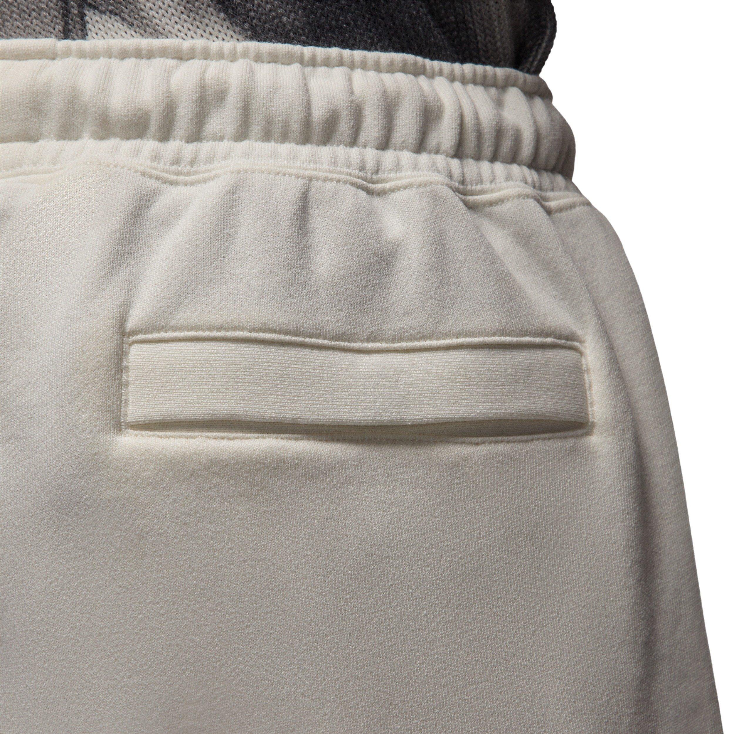 Jordan Men's Flight Fleece Diamond Shorts - WHITE Thumbnail View 5