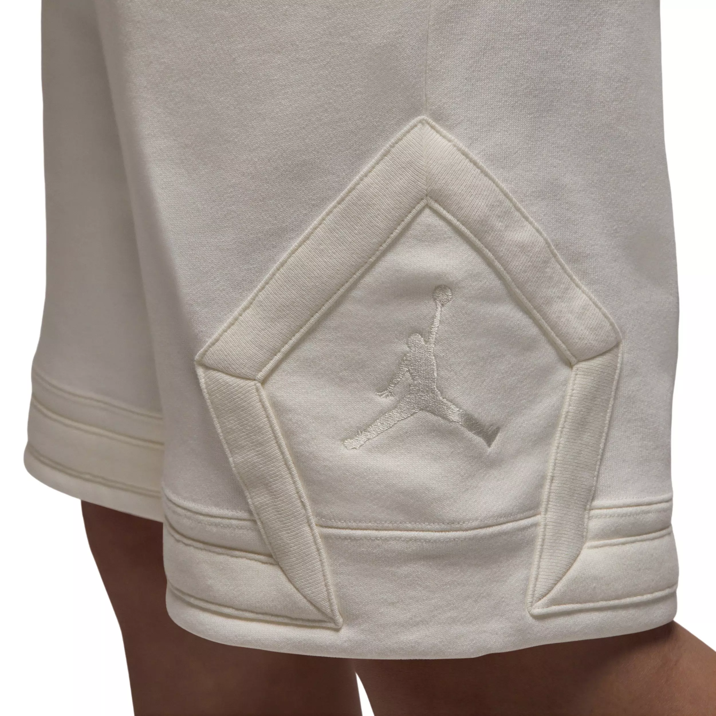 Jordan Men's Flight Fleece Diamond Shorts - WHITE
