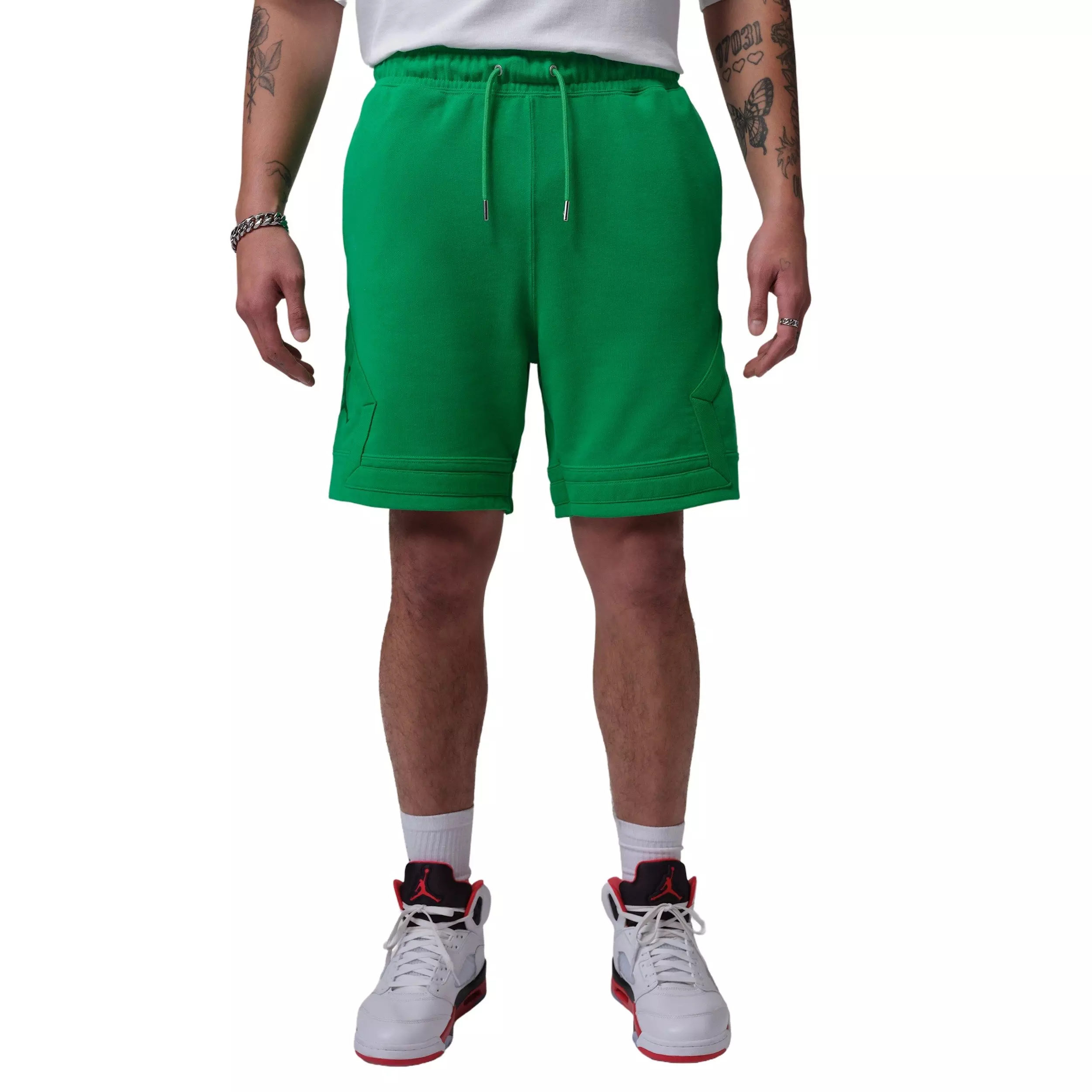 Jordan Men's Flight Fleece Diamond Shorts - GREEN