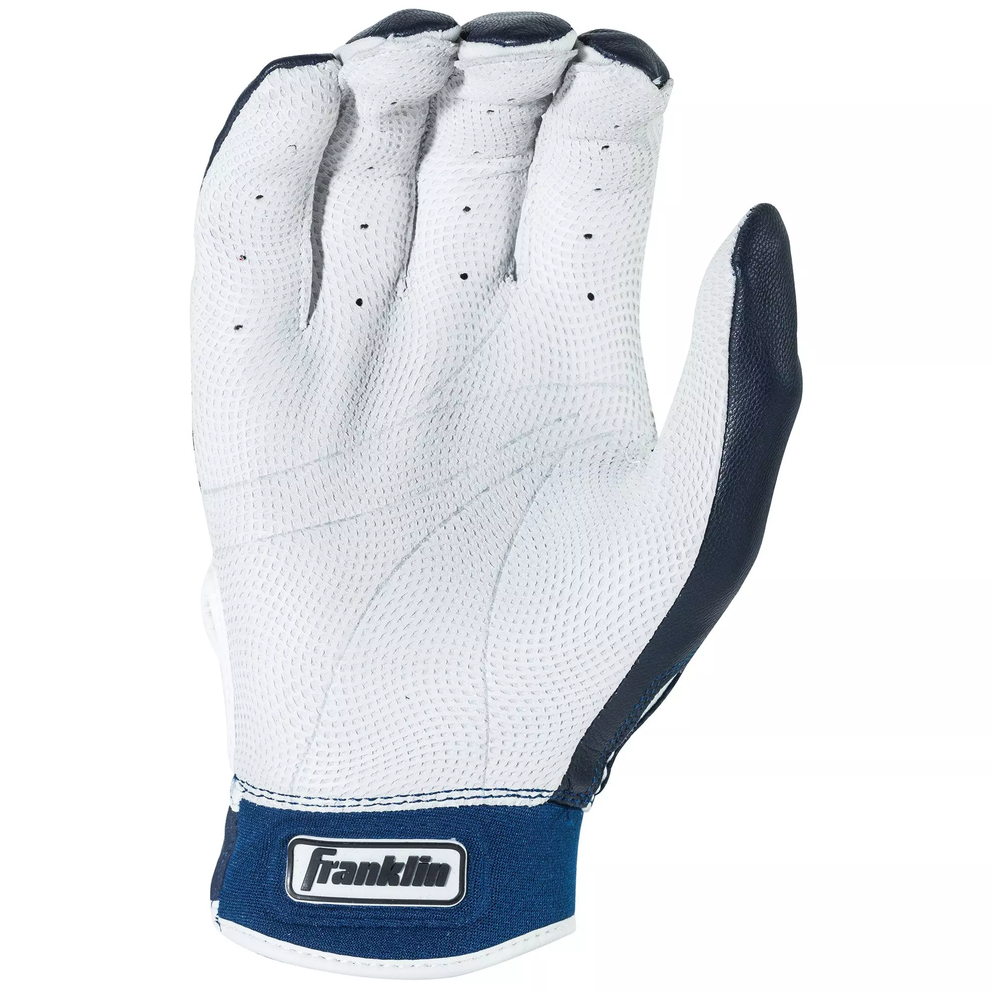 Franklin Youth CFX Pro Series Batting Gloves White/Navy - WHITE/NAVY