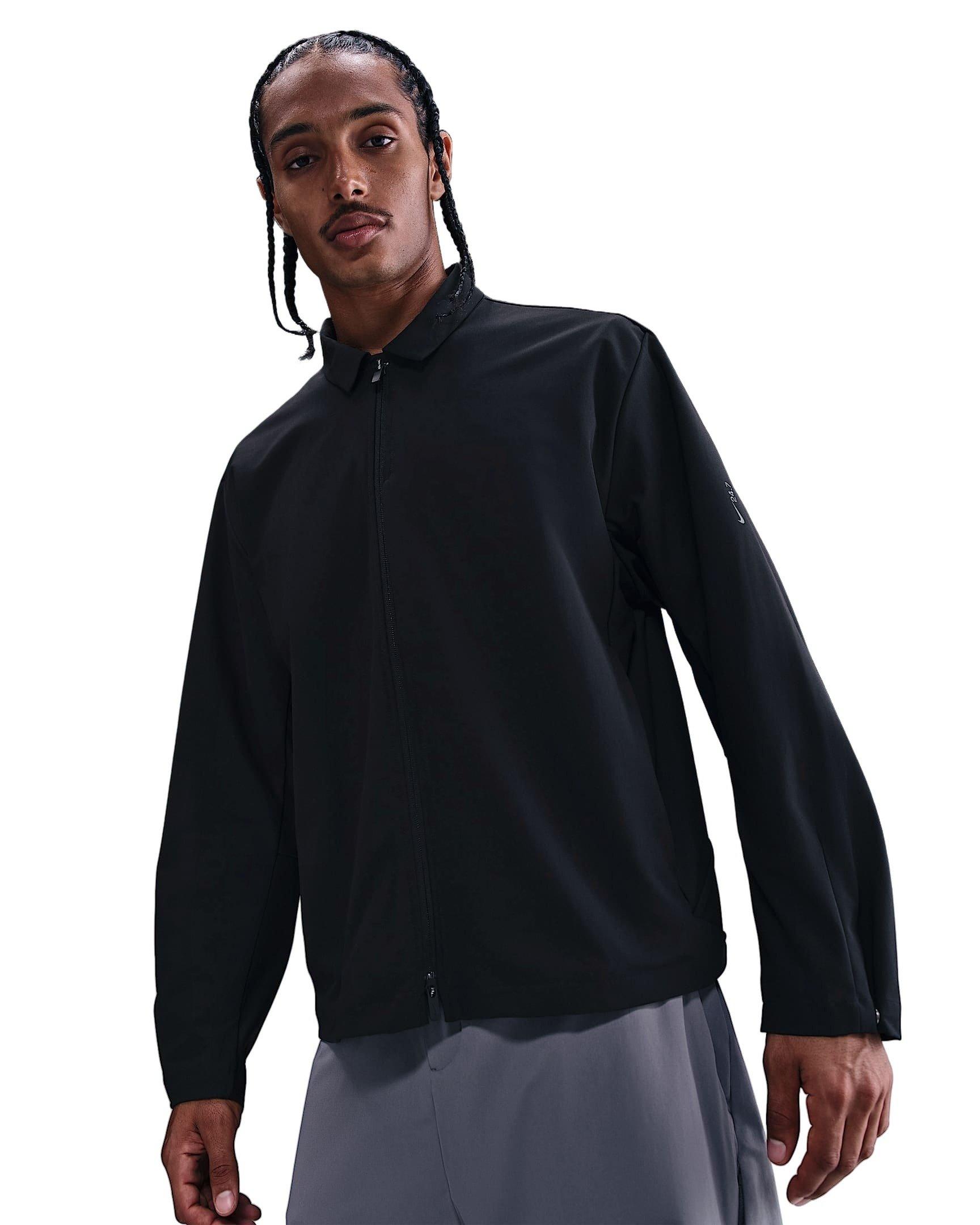 Nike Men's 24.7 PerfectStretch Dri-FIT UV Jacket - BLACK Thumbnail View 1