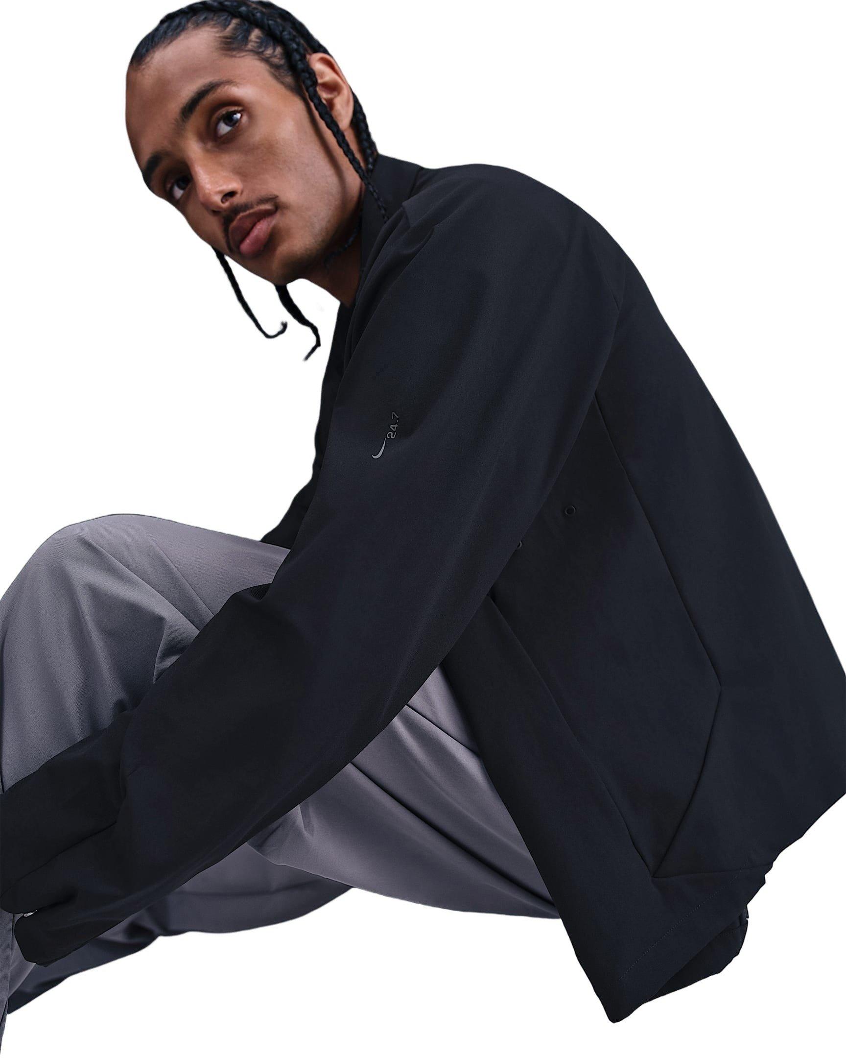 Nike Men's 24.7 PerfectStretch Dri-FIT UV Jacket - BLACK Thumbnail View 3