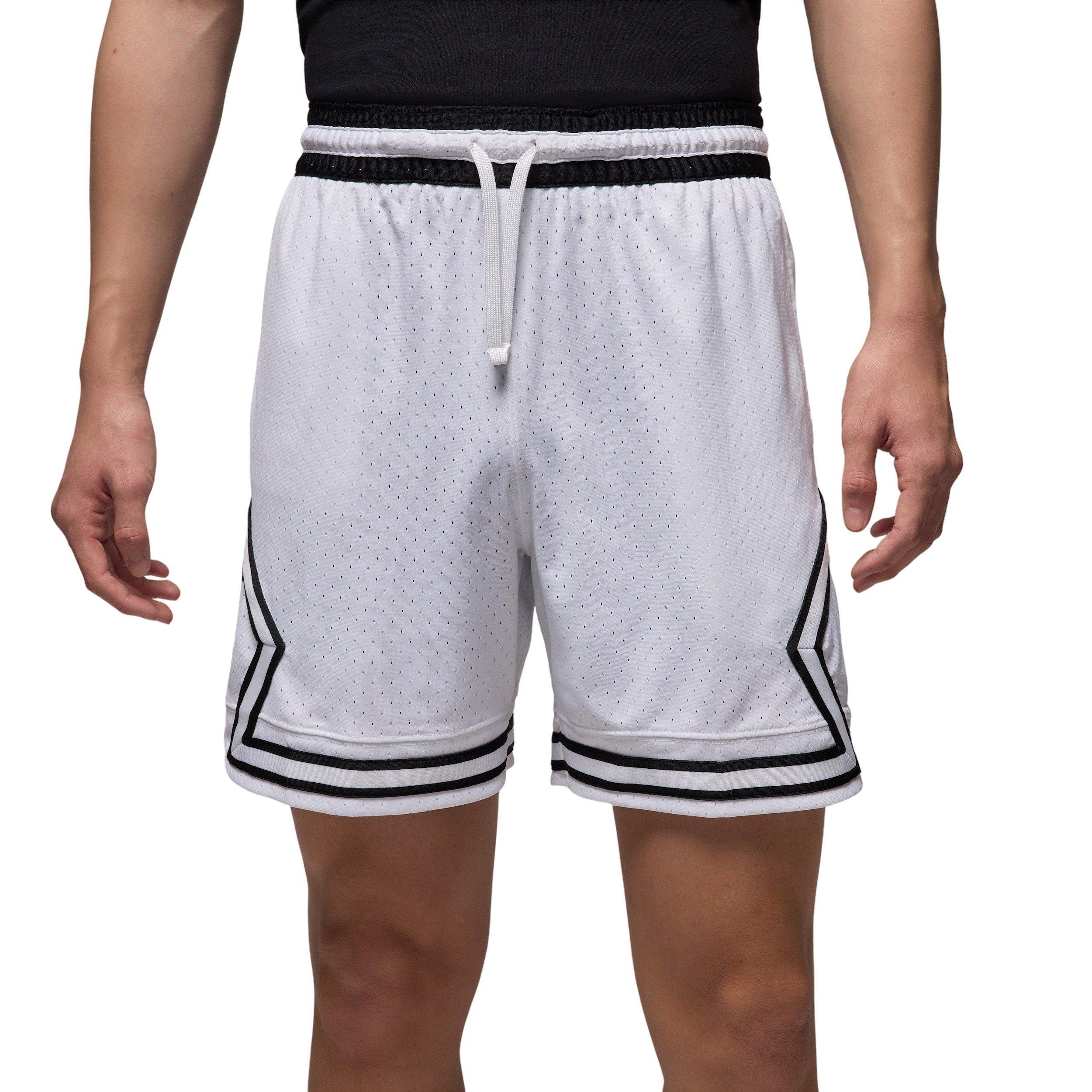 Jordan Men's Sport Dri-FIT Mesh Diamond Shorts - WHITE Thumbnail View 1