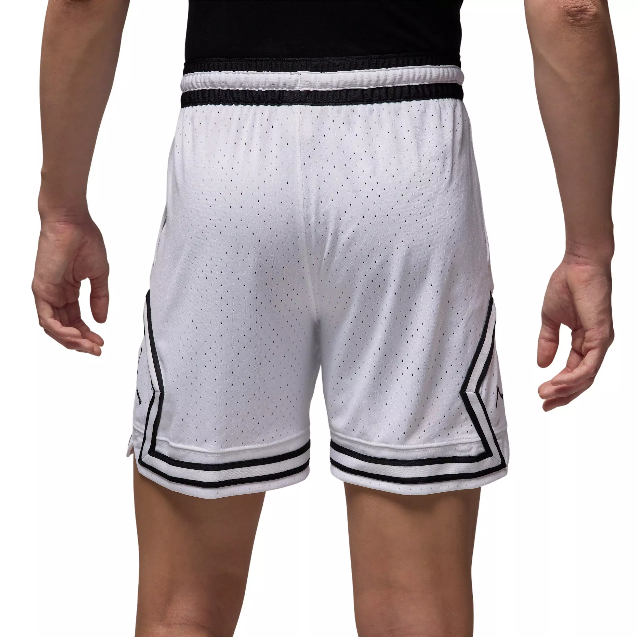 Jordan Men's Sport Dri-FIT Mesh Diamond Shorts - WHITE