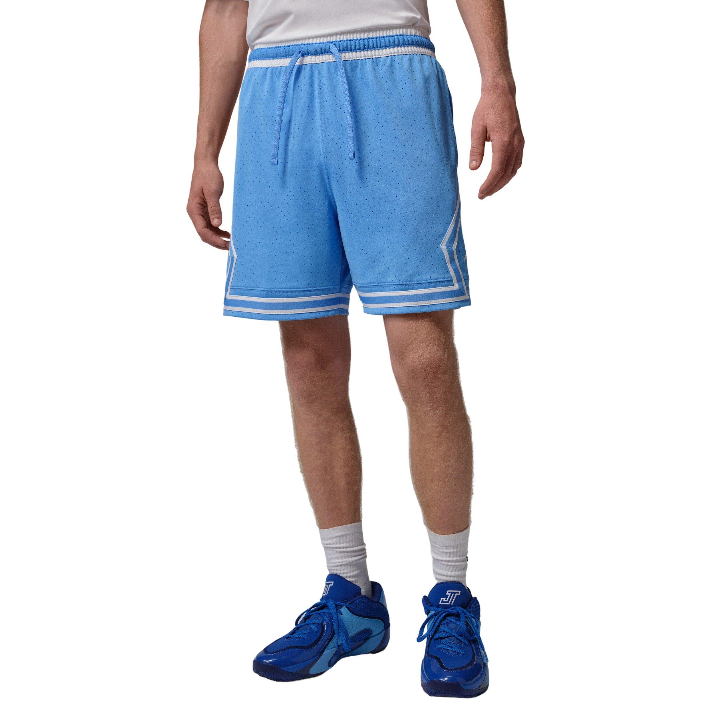 Jordan Men's Sport Dri-FIT Mesh Diamond Shorts - BLUE Thumbnail View 3