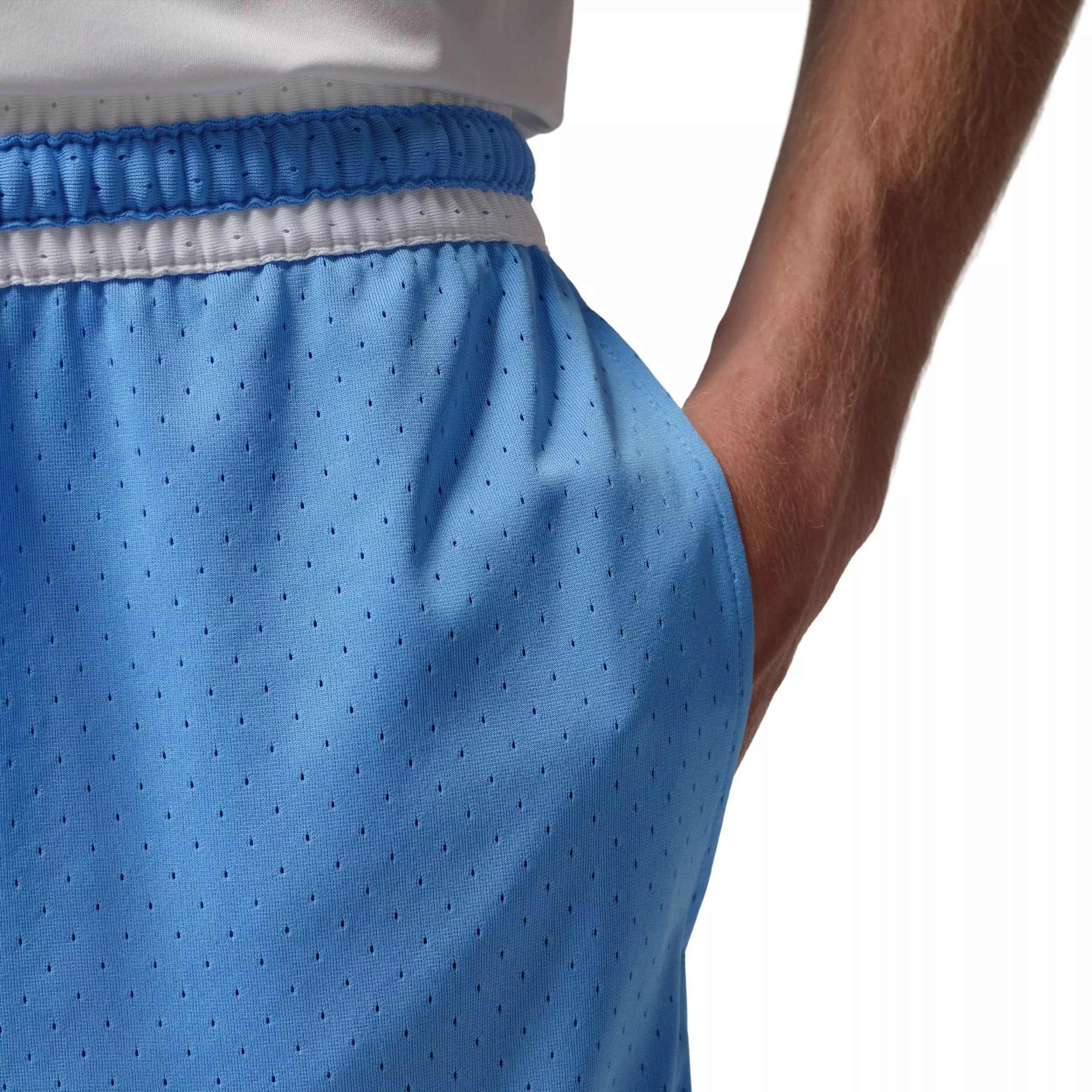 Jordan Men's Sport Dri-FIT Mesh Diamond Shorts - BLUE