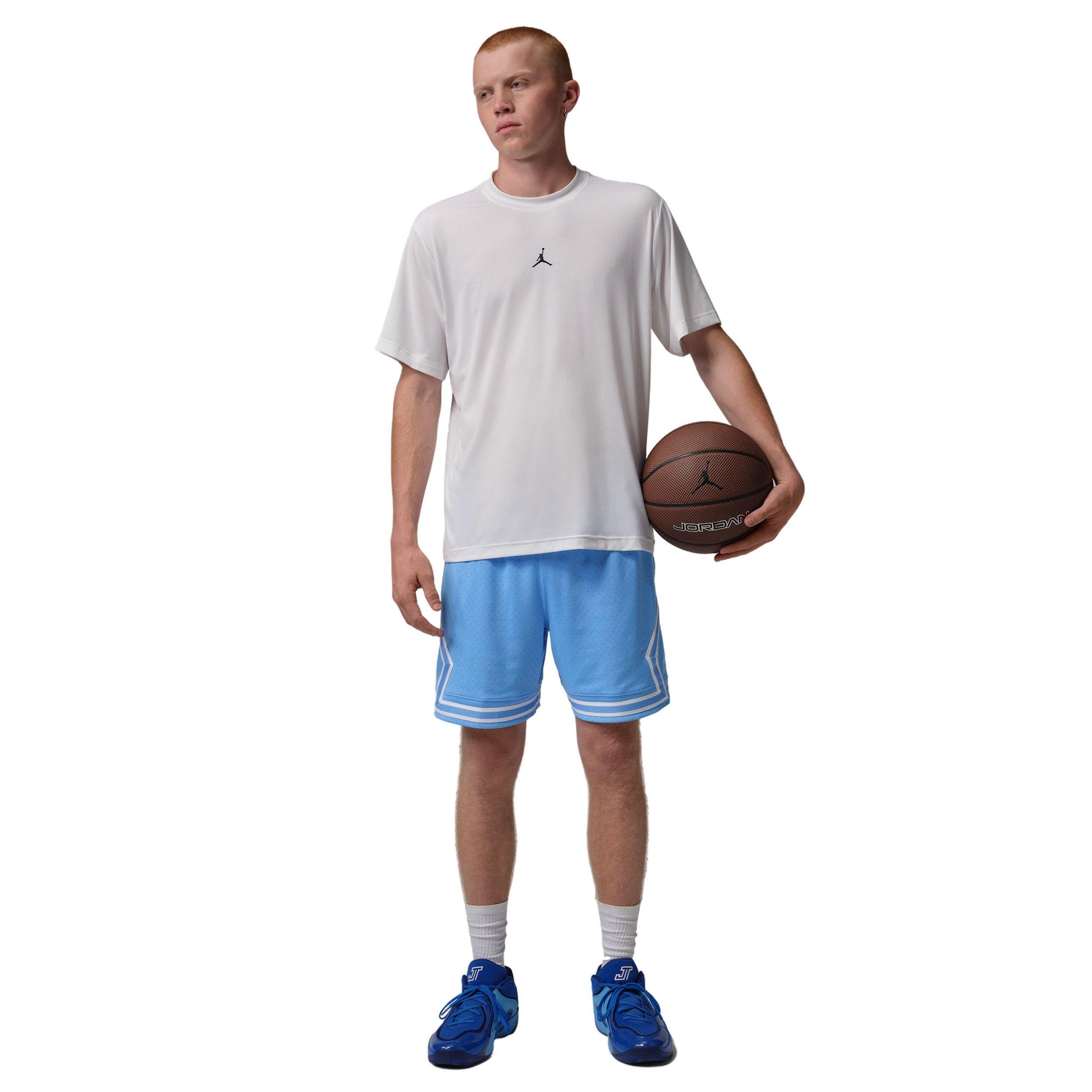 Jordan Men's Sport Dri-FIT Mesh Diamond Shorts - BLUE Thumbnail View 6