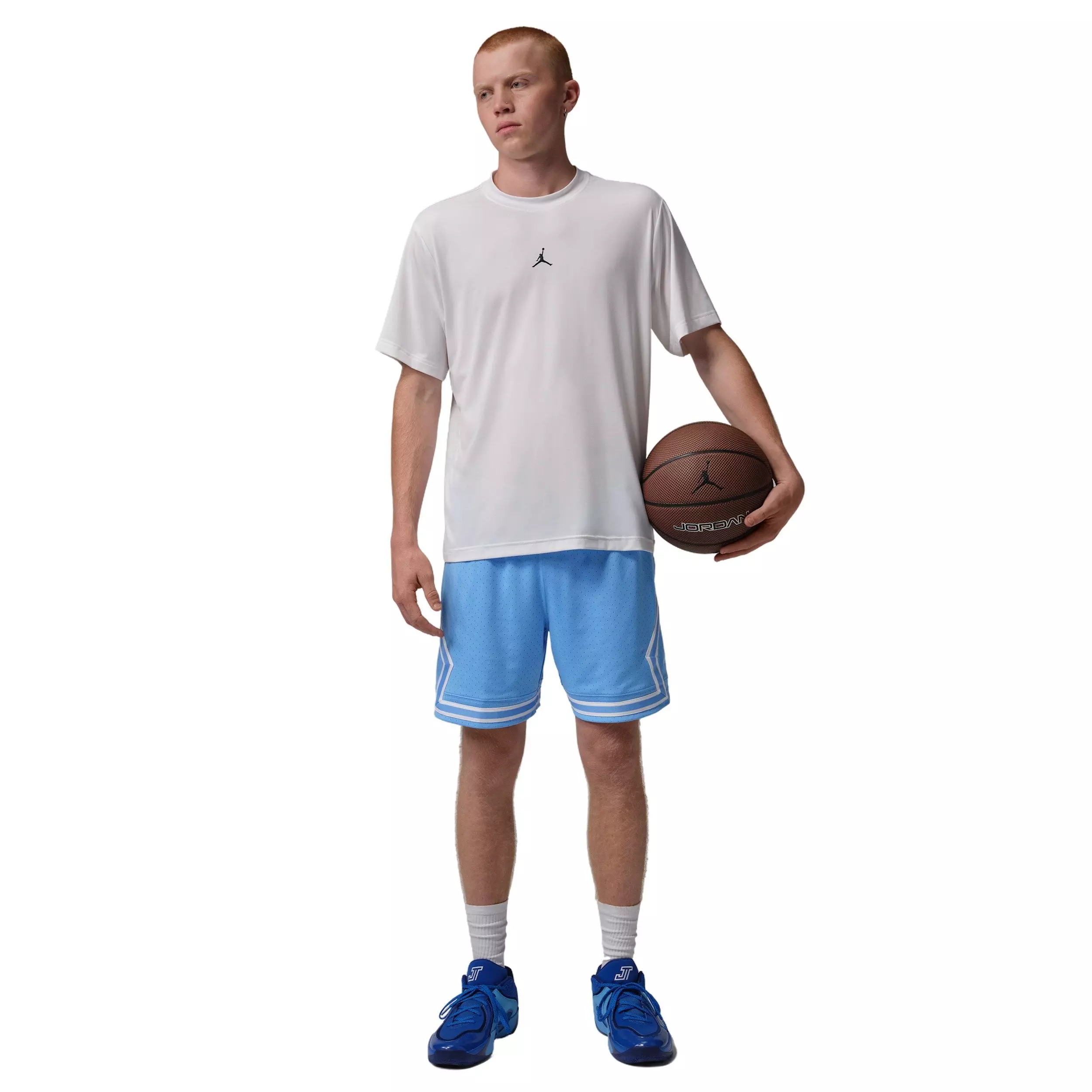 Jordan Men's Sport Dri-FIT Mesh Diamond Shorts - BLUE