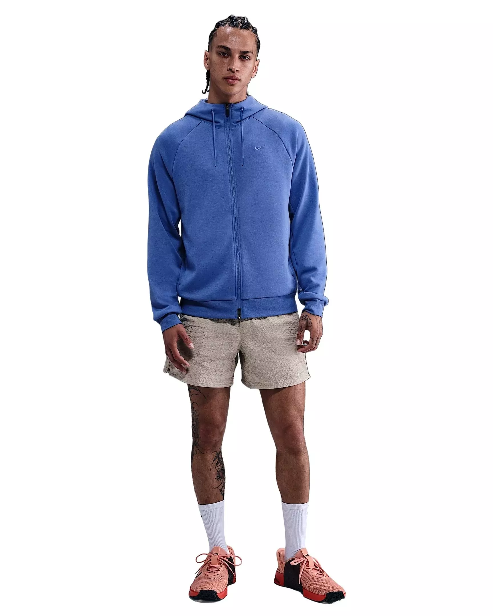 Nike Men's Primary Fleece Dri-FIT UV Full-Zip Performance Jacket - BLUE