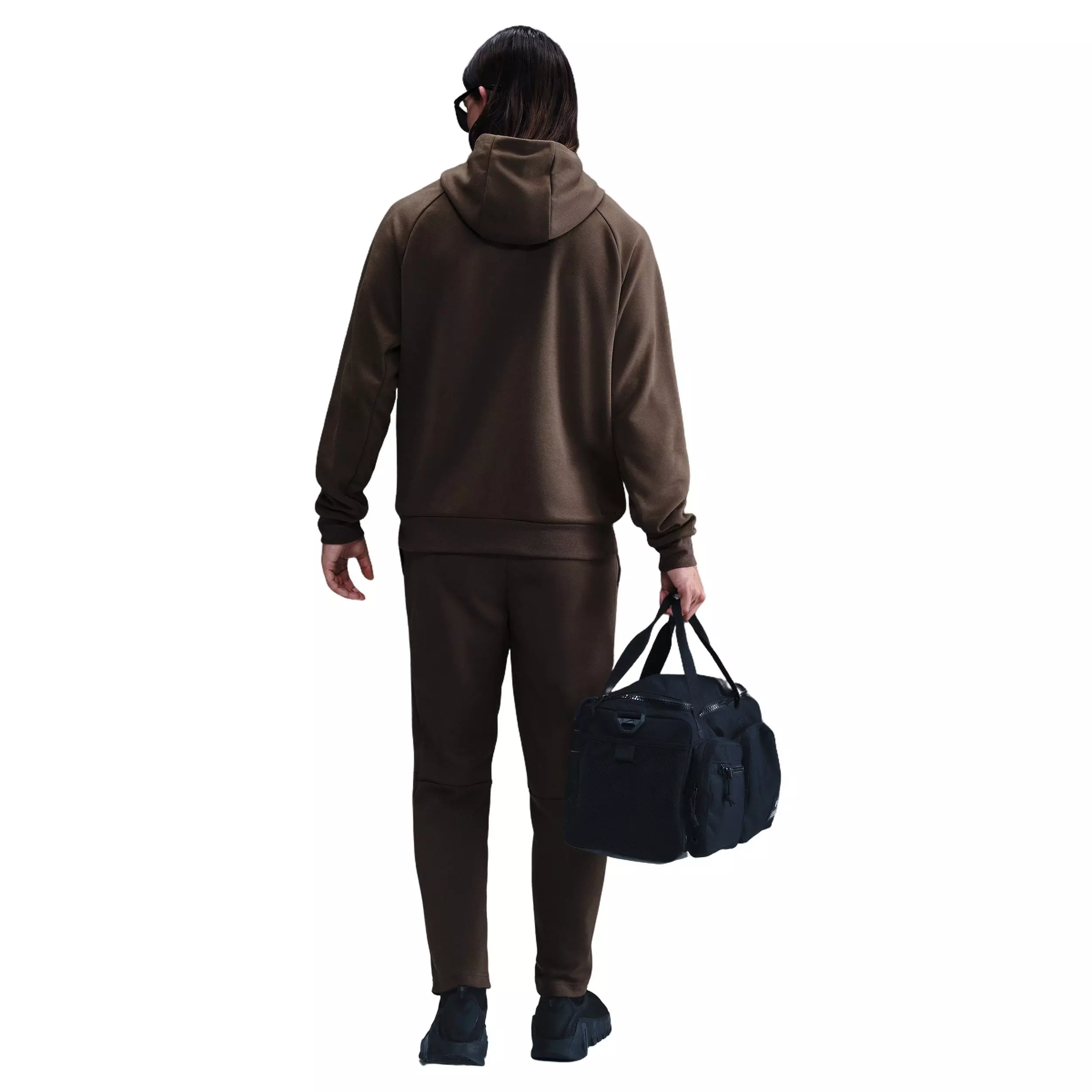 Nike Men's Primary Fleece Dri-FIT UV Pullover Performance Hoodie - BROWN