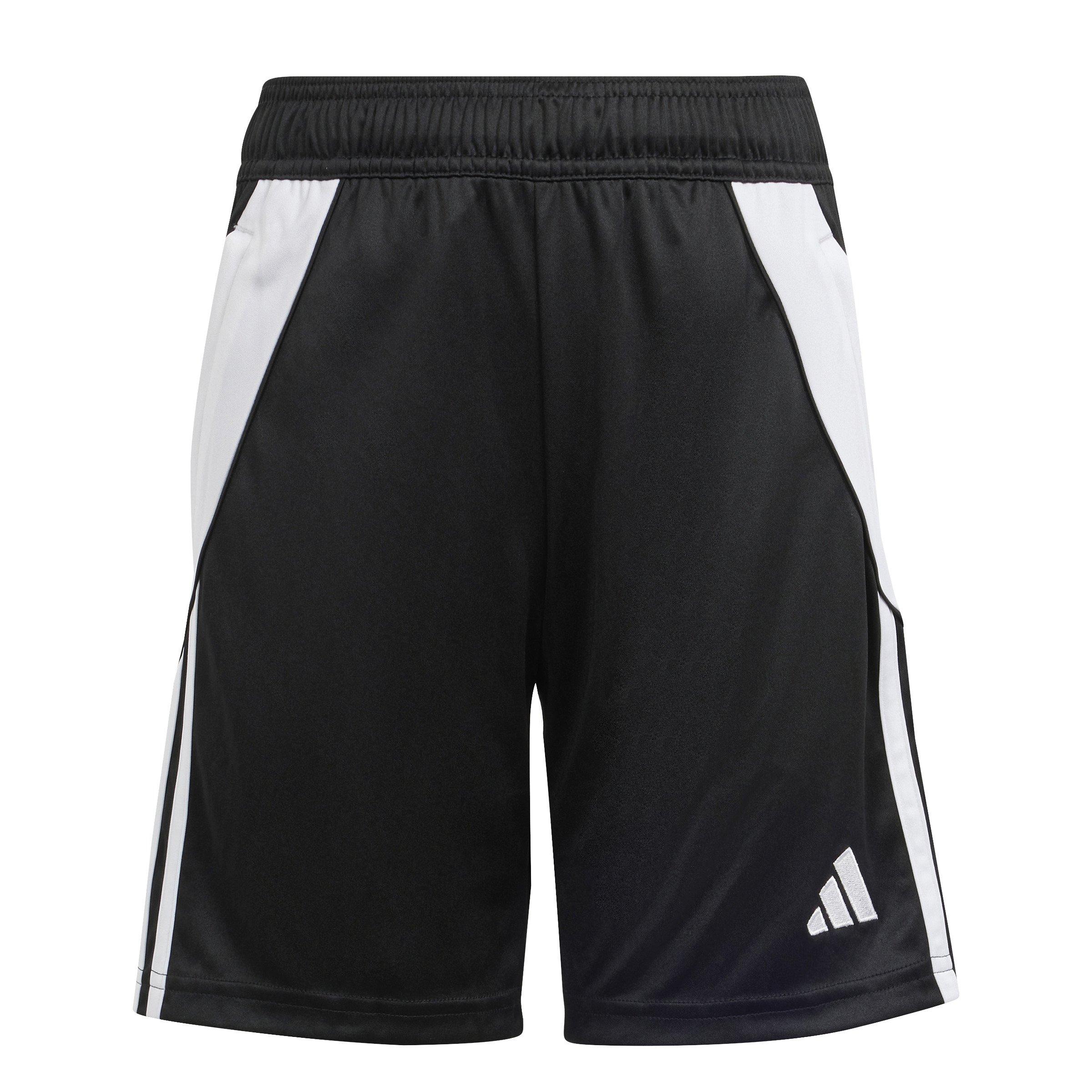 adidas Tiro24 AEROREADY Big Boys' Black 1/4 Soccer Shorts