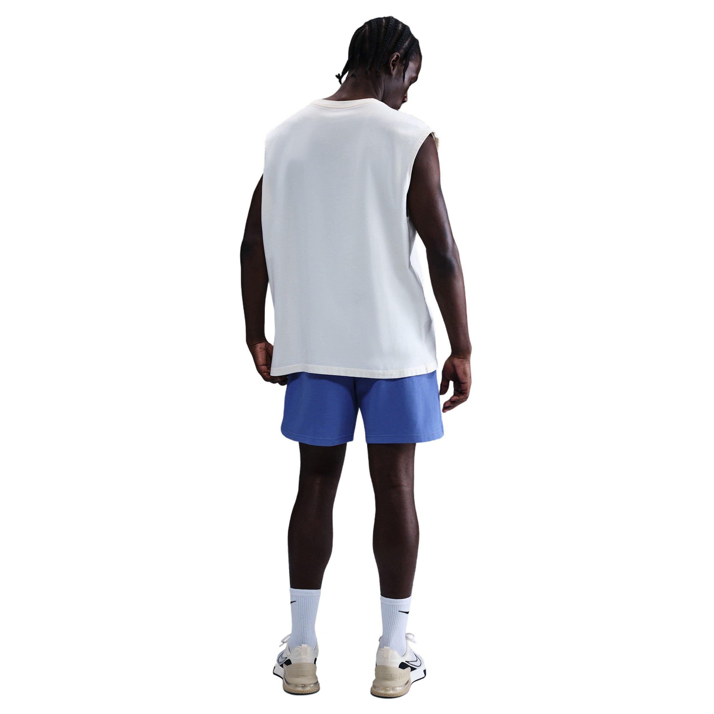 Nike Men's Primary Fleece 7" Dri-FIT Unlined Performance Shorts - BLUE Thumbnail View 2