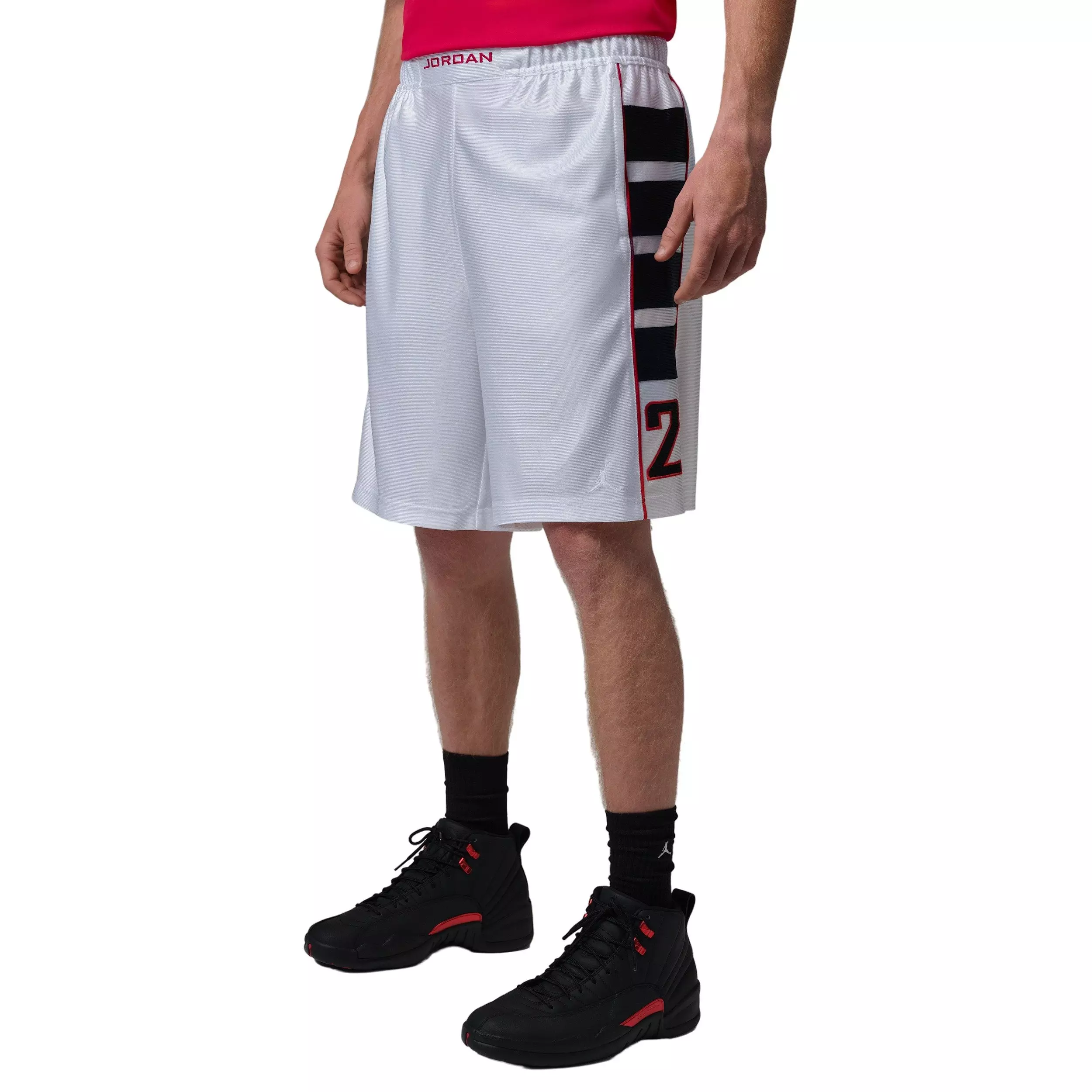 Jordan Men's Cat Scratch Brooklyn Shorts - WHITE