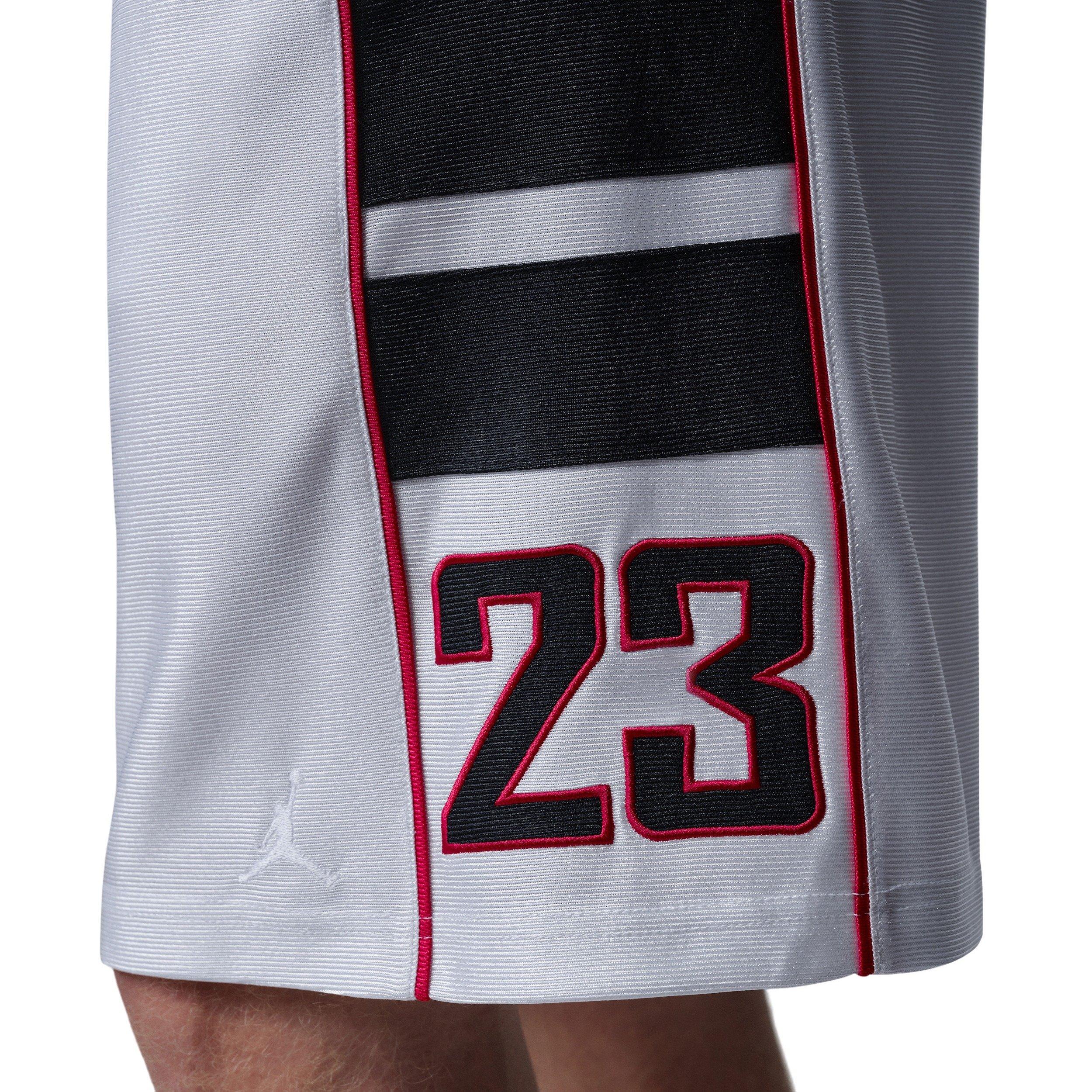 Jordan Men's Cat Scratch Brooklyn Shorts - WHITE Thumbnail View 7