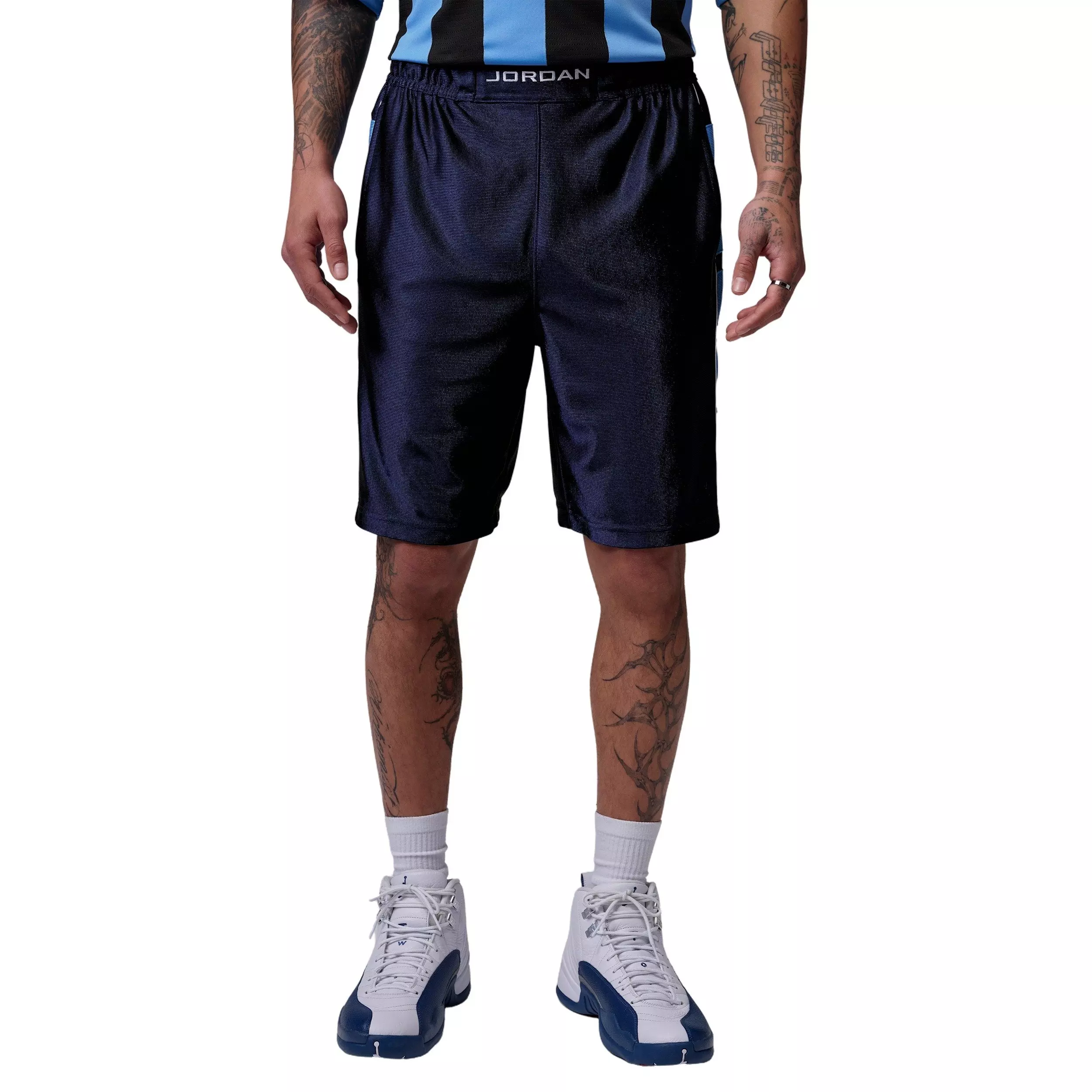 Jordan Men's Cat Scratch Brooklyn Shorts - BLUE