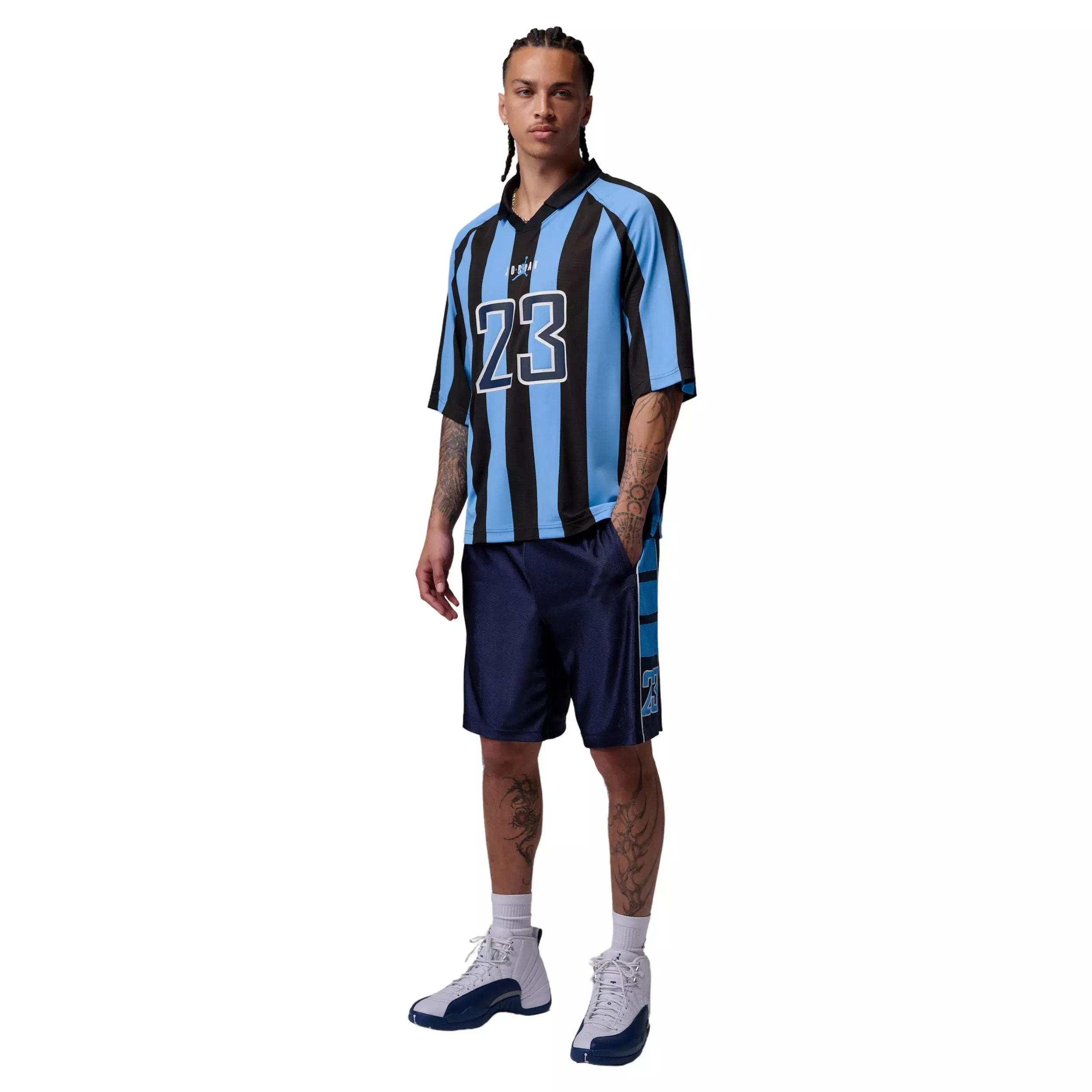 Jordan Men's Cat Scratch Brooklyn Shorts - BLUE