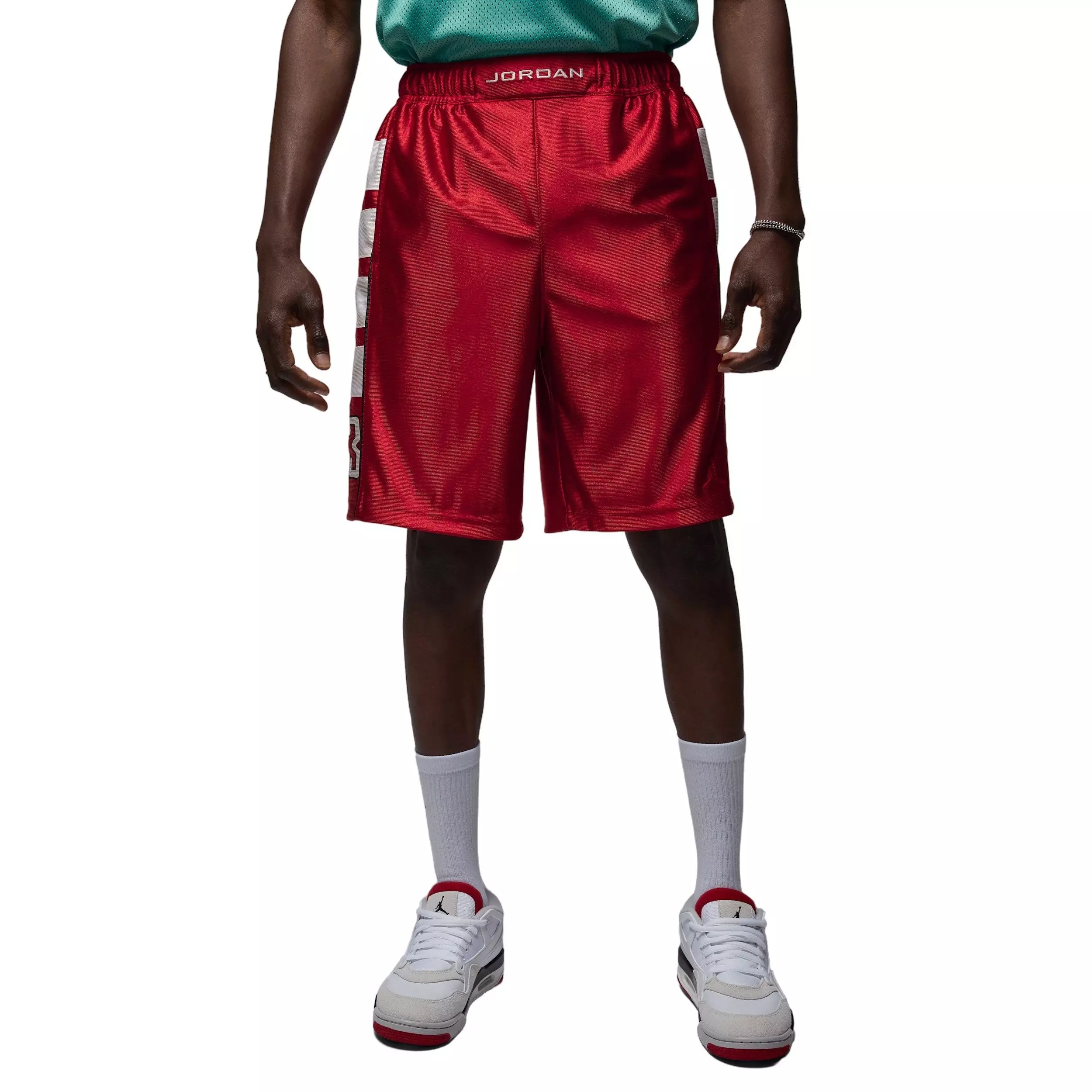 Jordan Men's Cat Scratch Brooklyn Shorts - RED