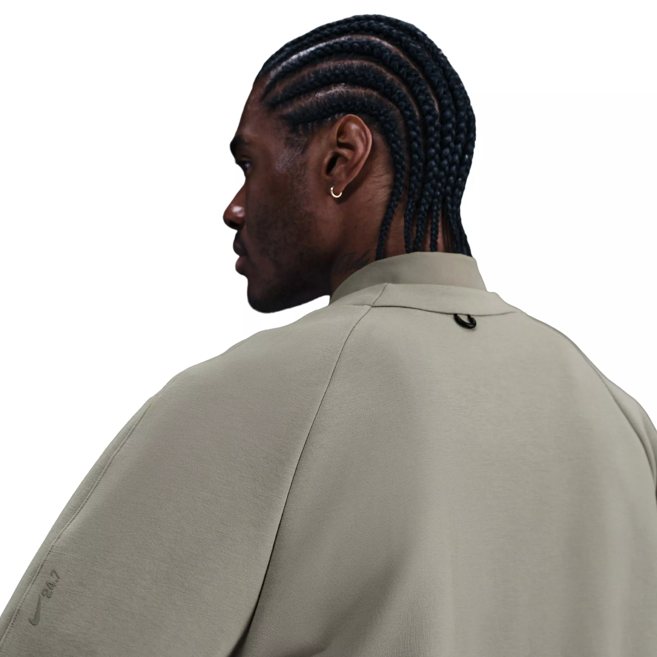 Nike Men's 24.7 ImpossiblySoft Cardigan - GREEN