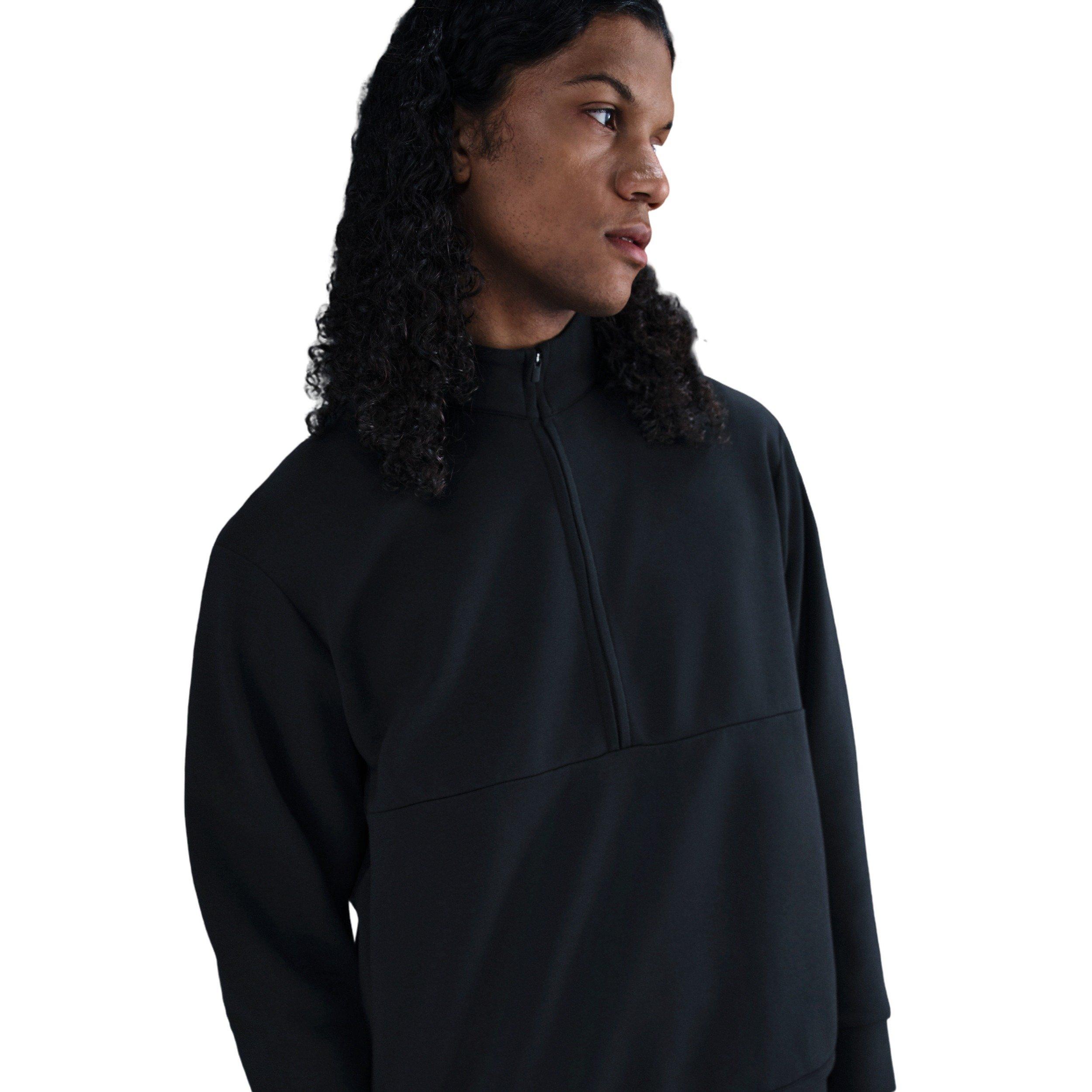 Nike Men's 24.7 ImpossiblySoft Dri-FIT 1/2-Zip Top - BLACK Thumbnail View 1