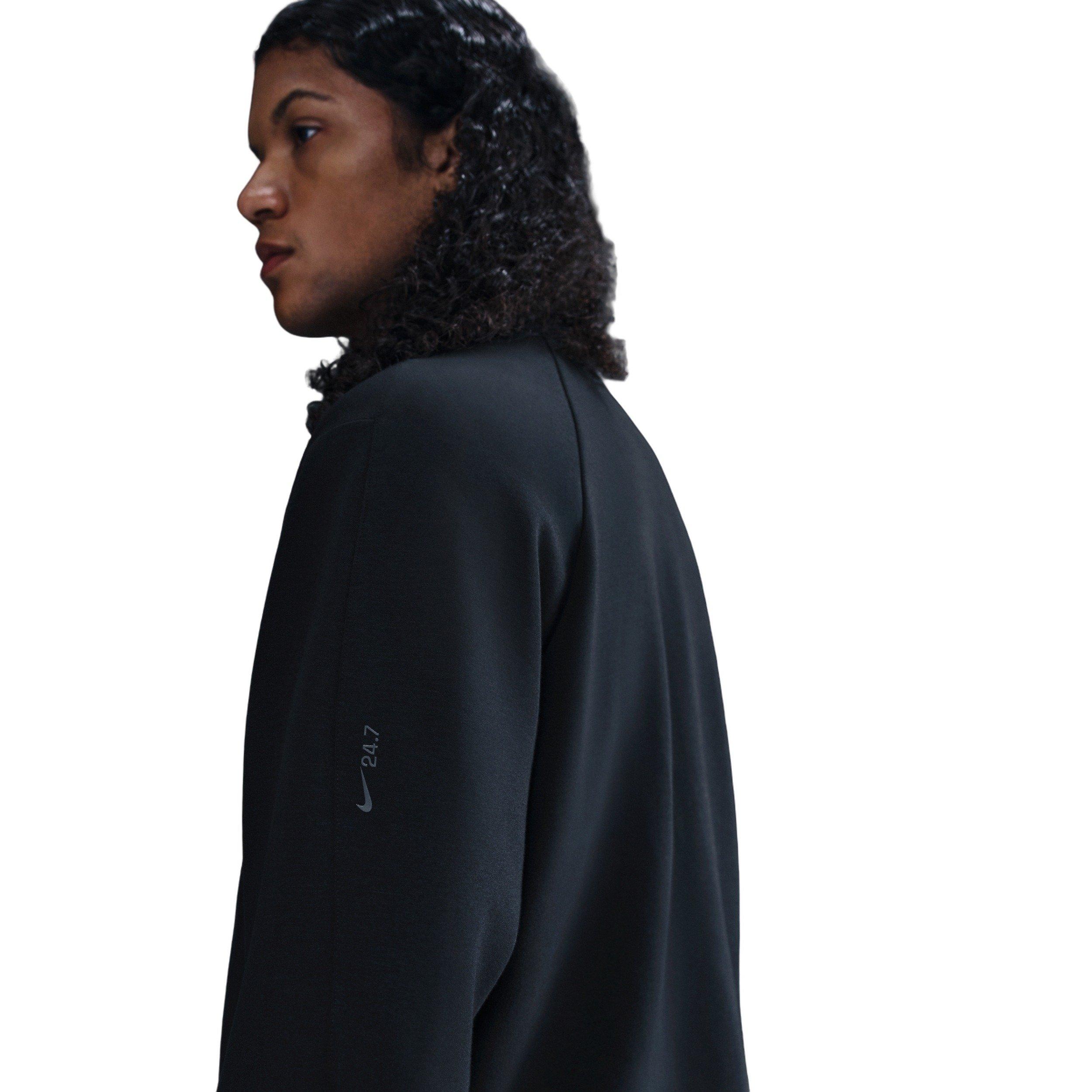 Nike Men's 24.7 ImpossiblySoft Dri-FIT 1/2-Zip Top - BLACK Thumbnail View 2