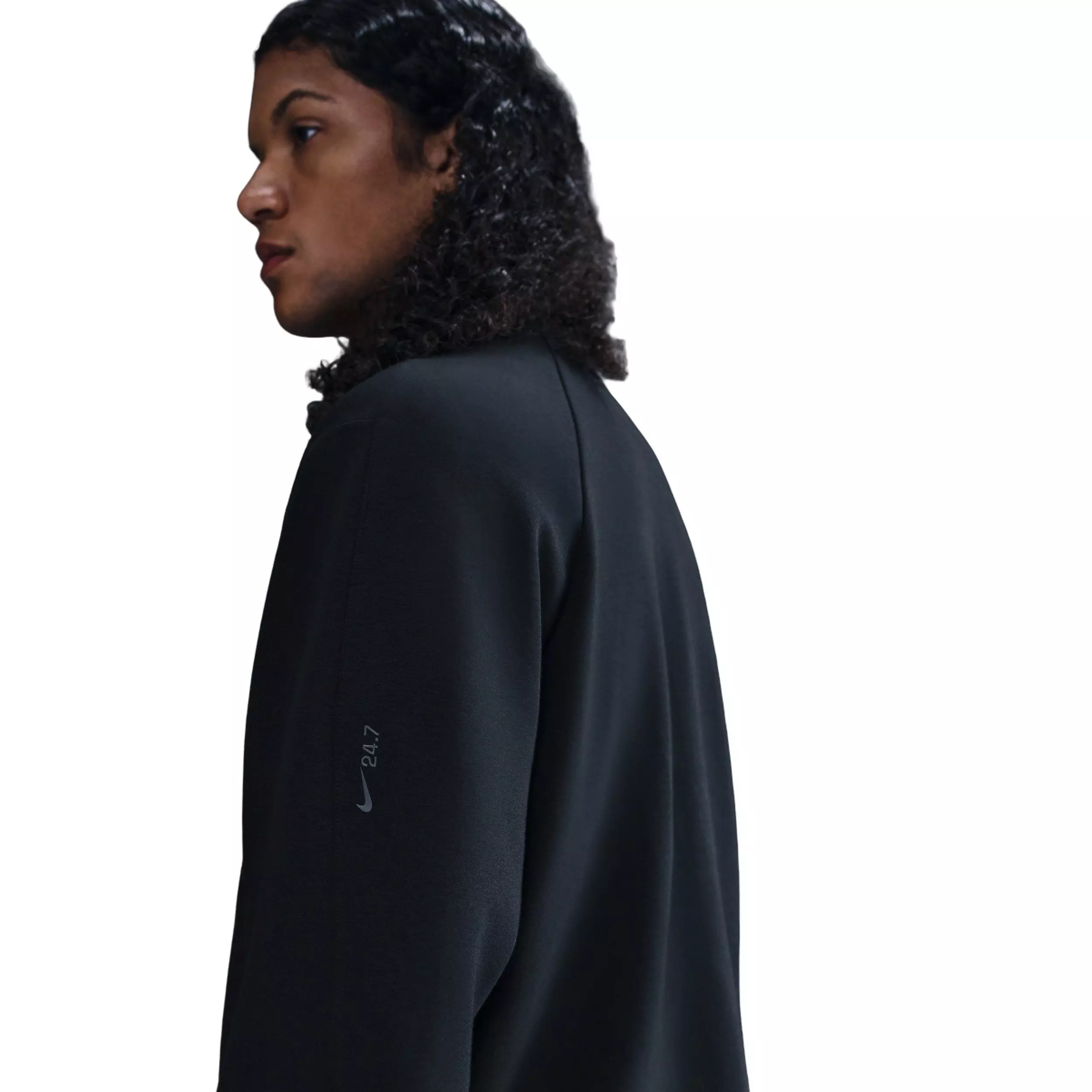 Nike Men's 24.7 ImpossiblySoft Dri-FIT 1/2-Zip Top - BLACK