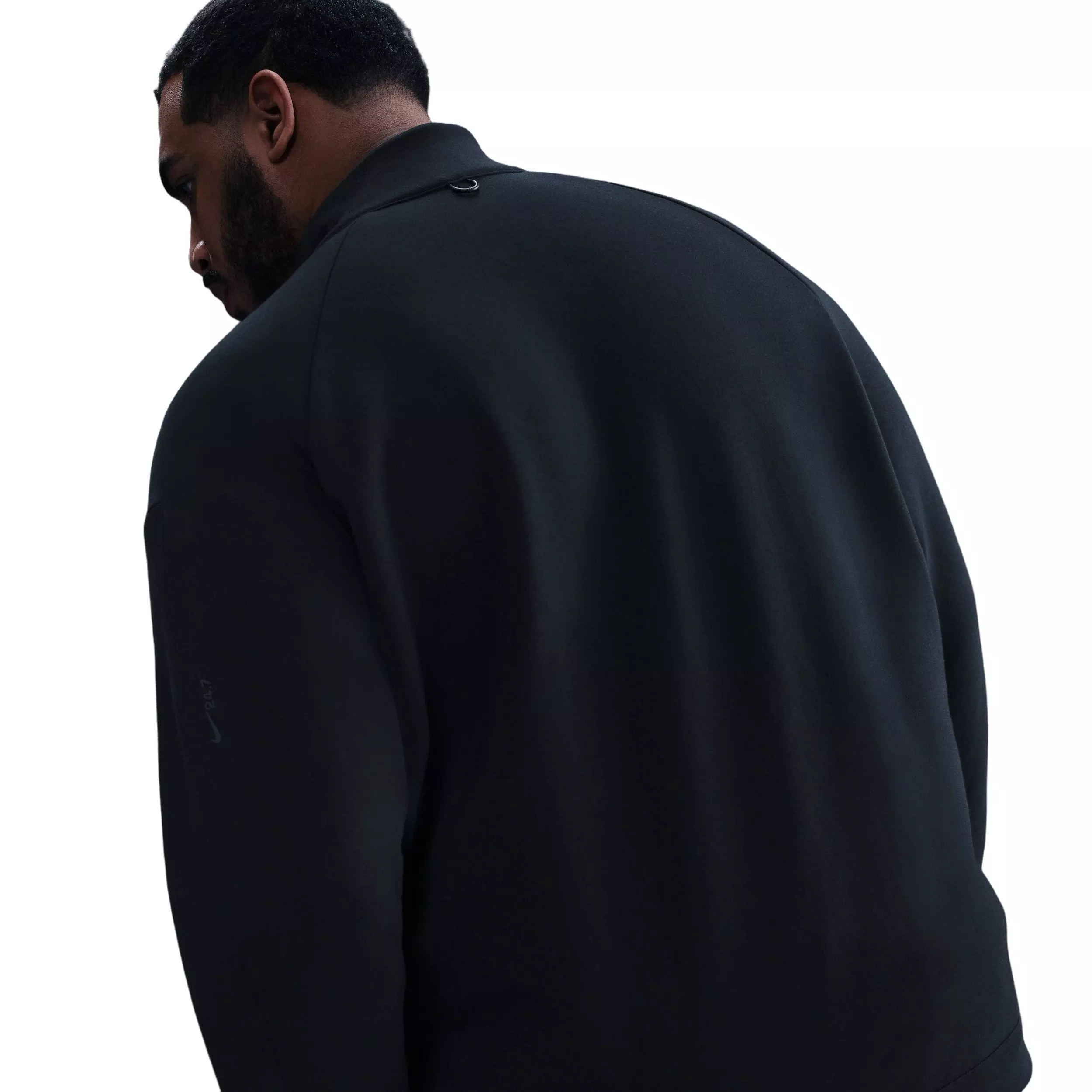 Nike Men's 24.7 ImpossiblySoft Dri-FIT 1/2-Zip Top - BLACK