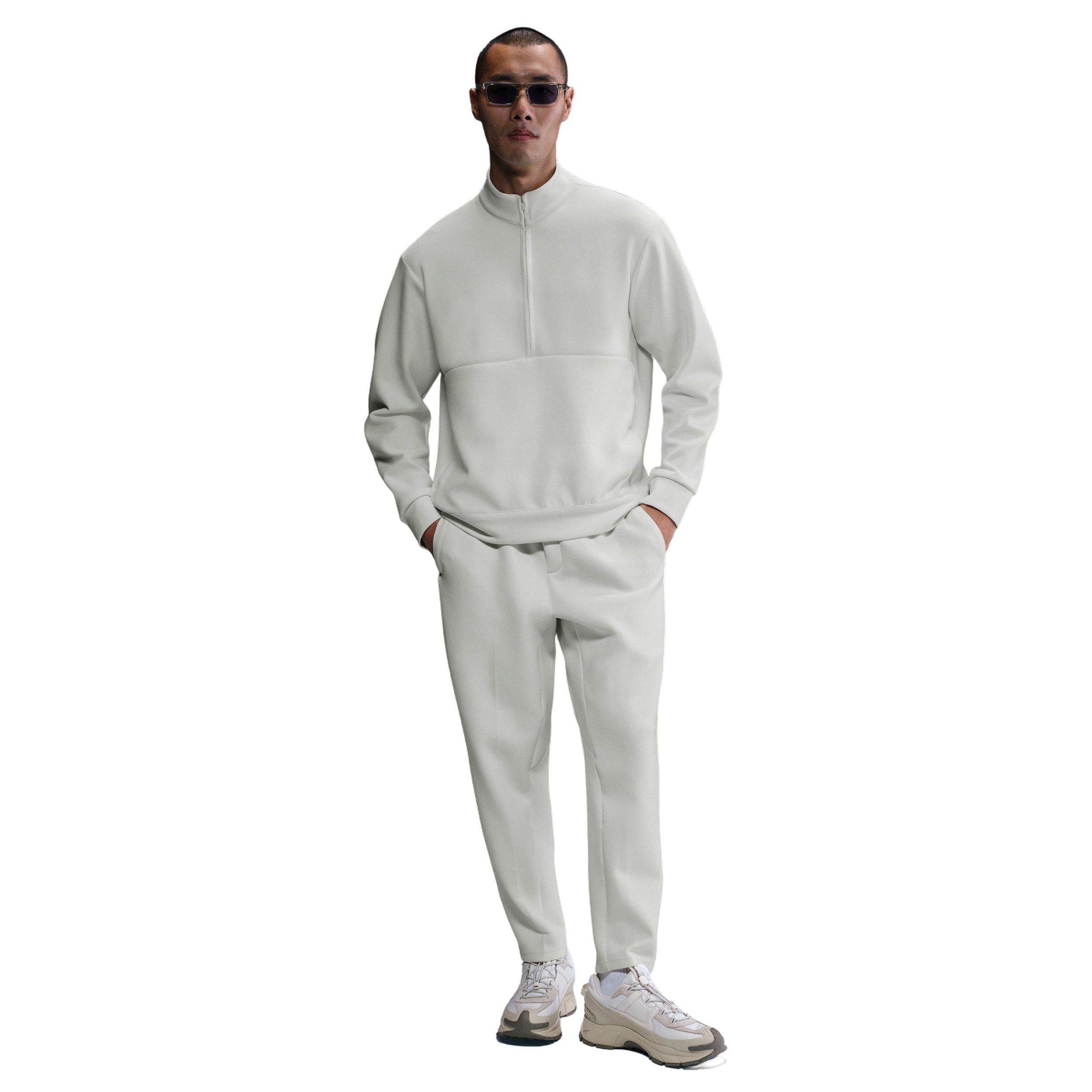 Nike Men's 24.7 ImpossiblySoft Dri-FIT 1/2-Zip Top - WHITE Thumbnail View 4