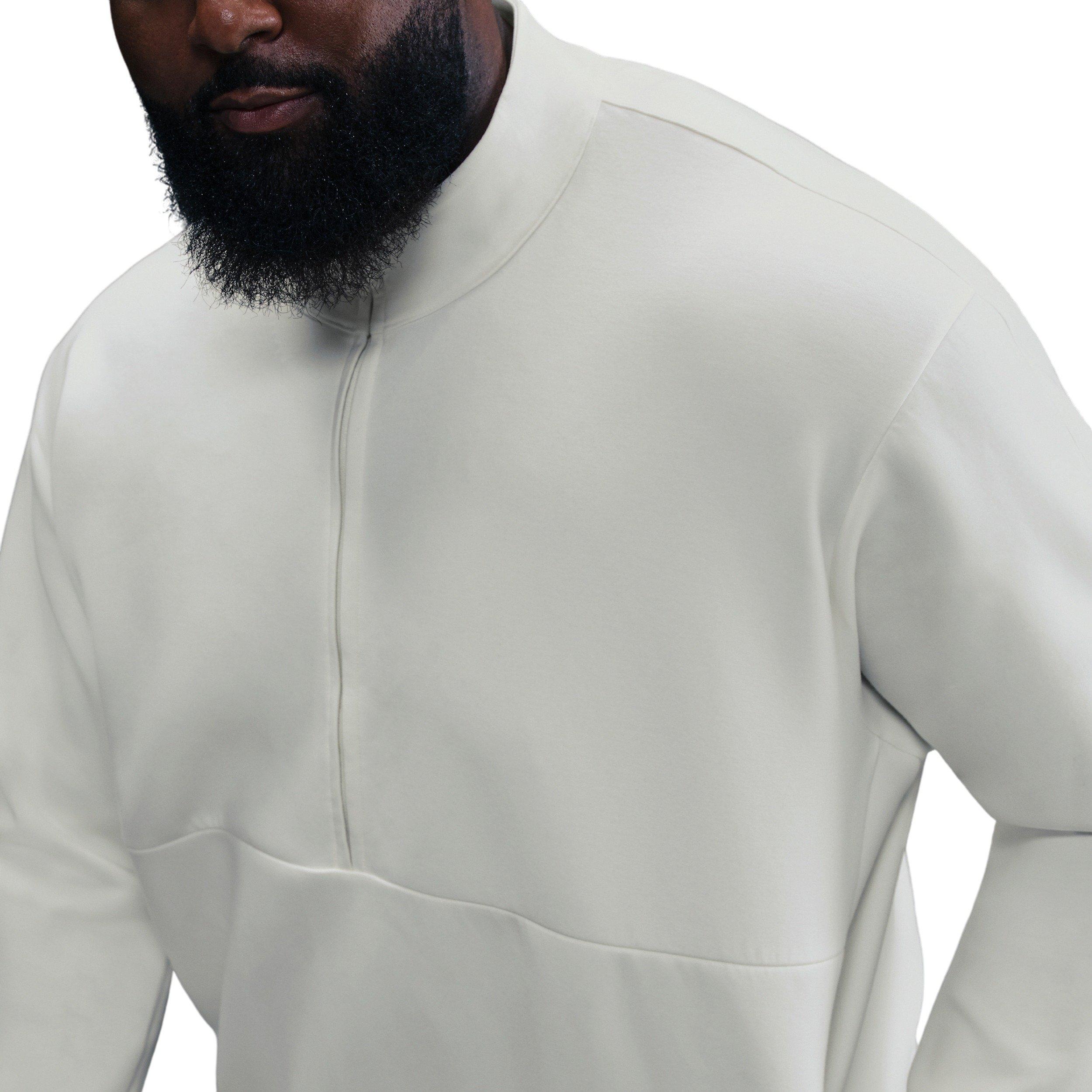 Nike Men's 24.7 ImpossiblySoft Dri-FIT 1/2-Zip Top - WHITE Thumbnail View 8