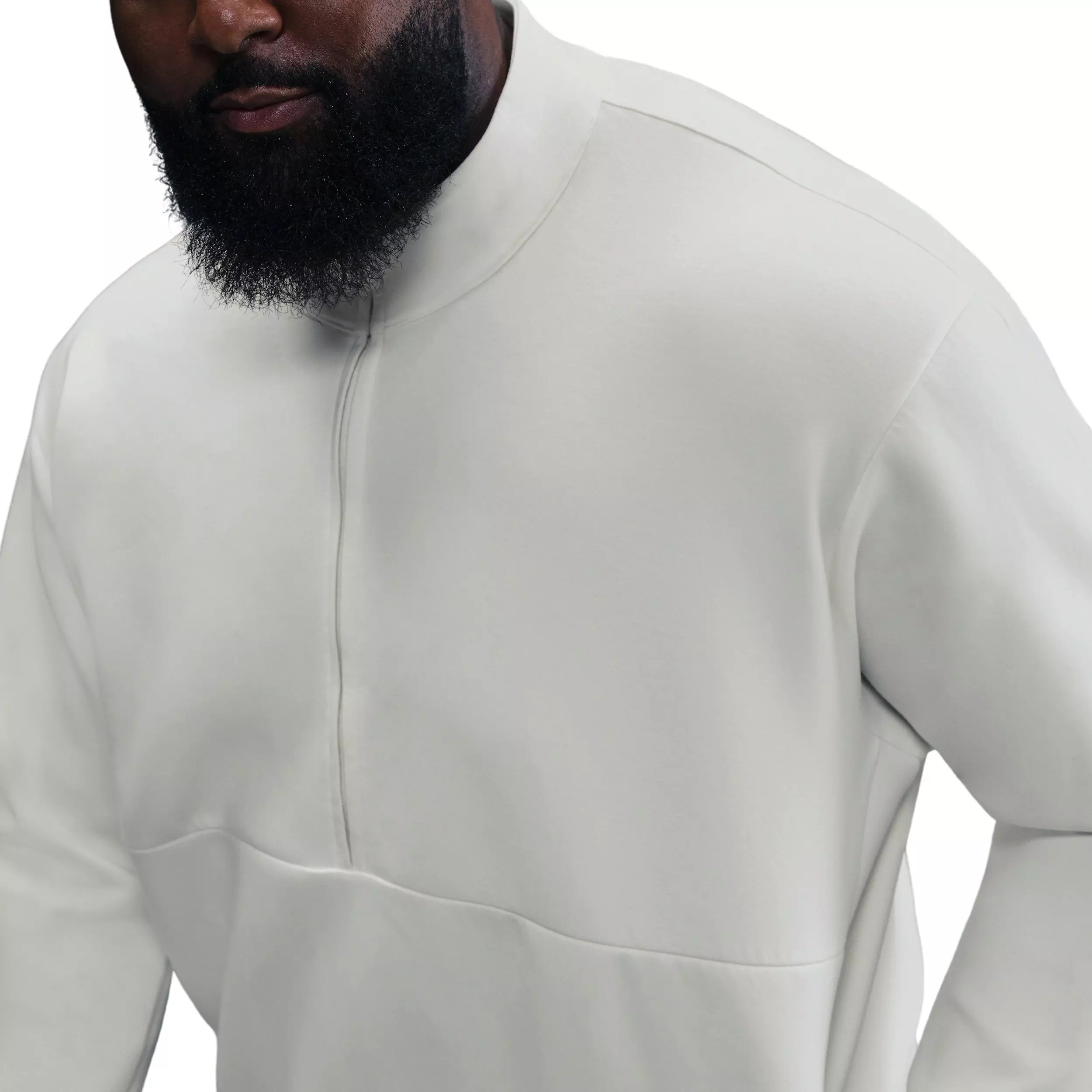 Nike Men's 24.7 ImpossiblySoft Dri-FIT 1/2-Zip Top - WHITE