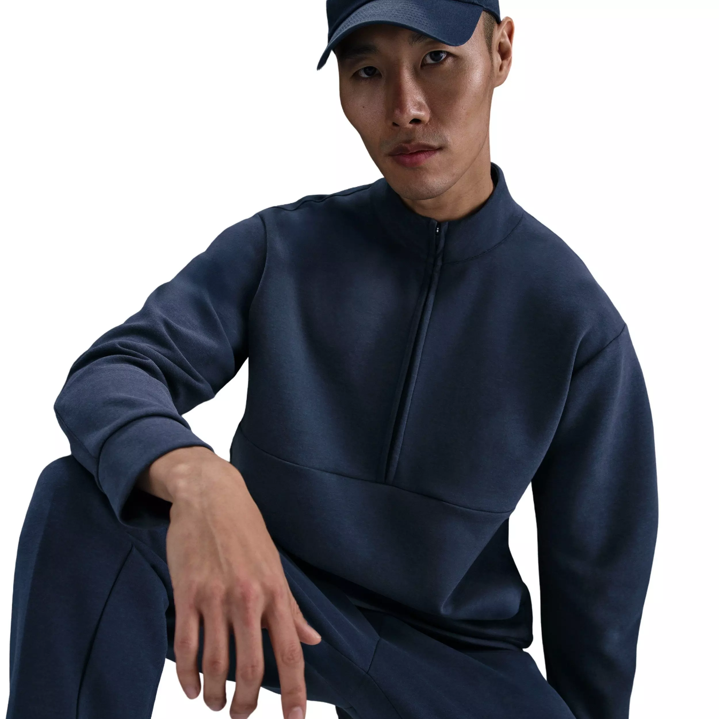 Nike Men's 24.7 ImpossiblySoft Dri-FIT 1/2-Zip Top - BLUE