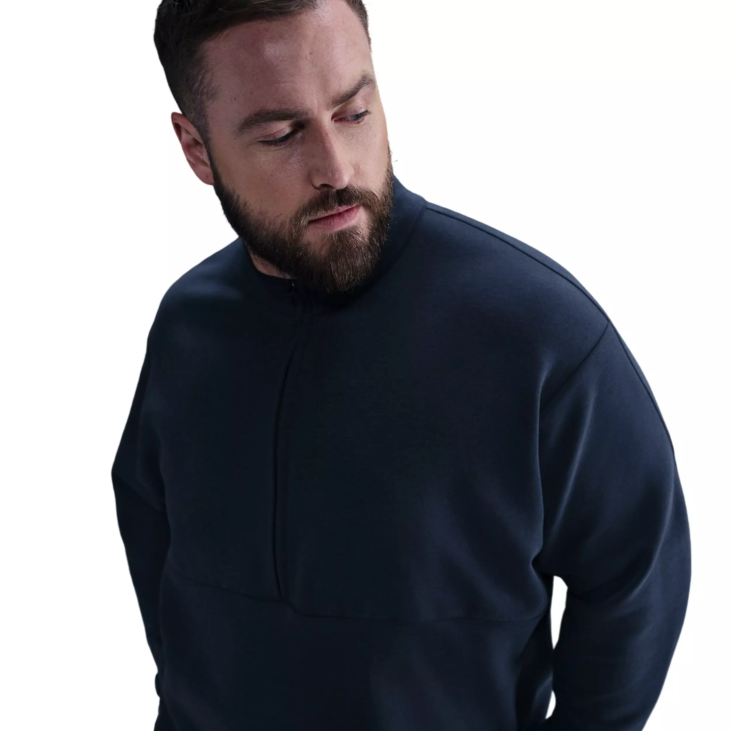 Nike Men's 24.7 ImpossiblySoft Dri-FIT 1/2-Zip Top - BLUE