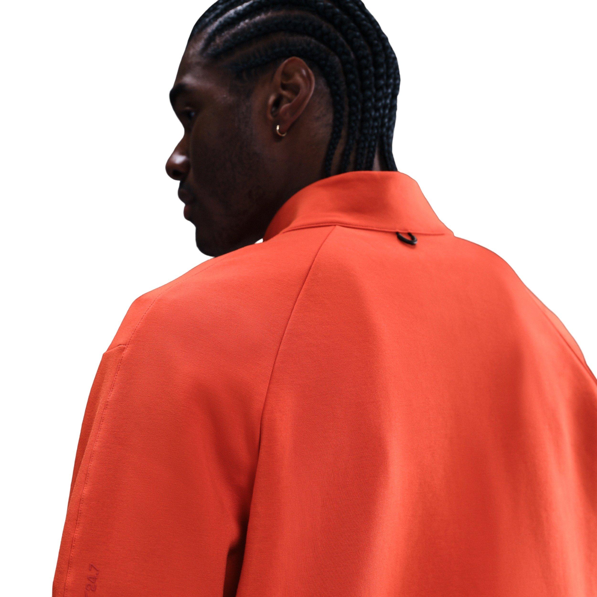 Nike Men's 24.7 ImpossiblySoft Dri-FIT 1/2-Zip Top - RED Thumbnail View 2