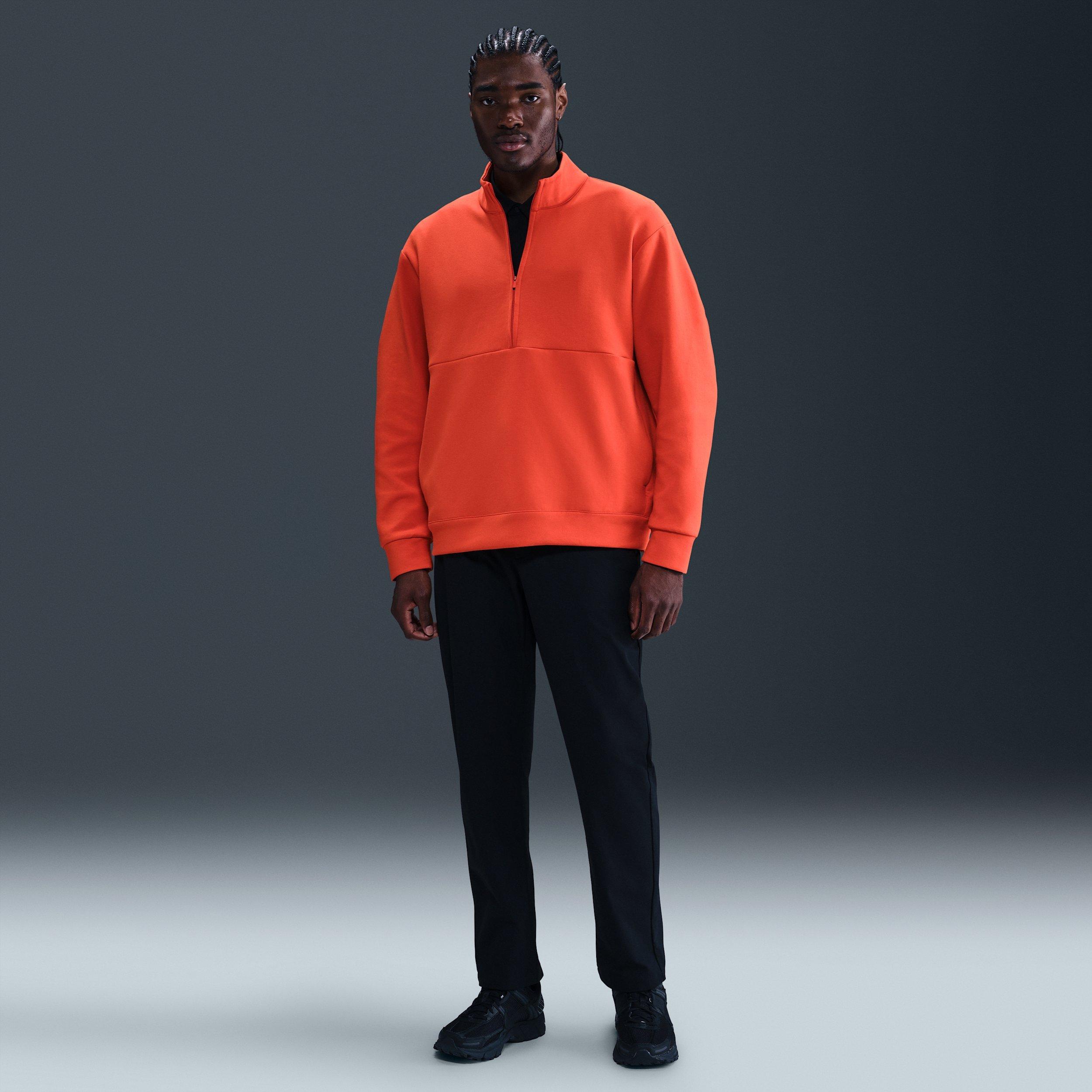 Nike Men's 24.7 ImpossiblySoft Dri-FIT 1/2-Zip Top - RED Thumbnail View 4