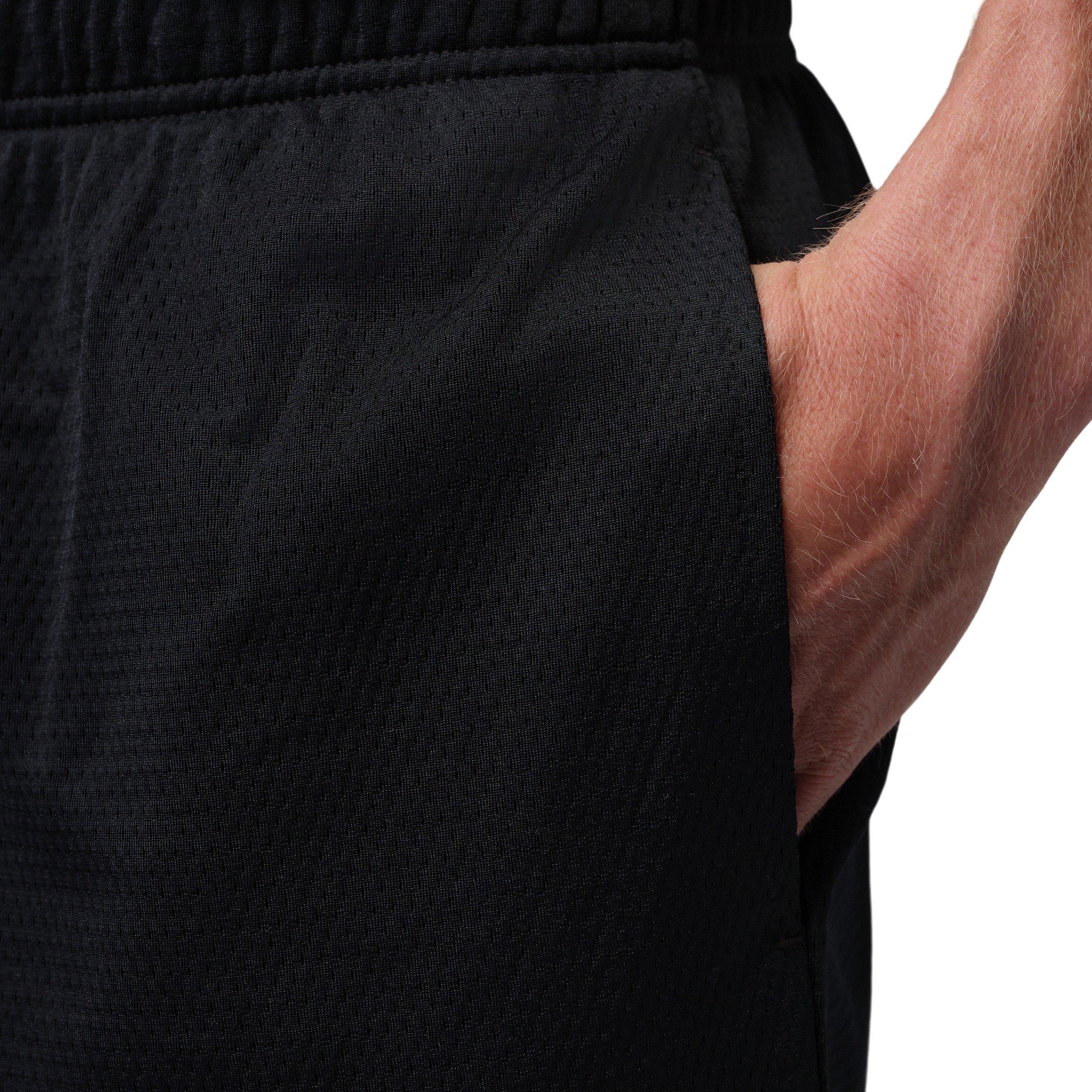 Jordan Men's Dri-FIT Mesh Graphic Shorts - BLACK Thumbnail View 5