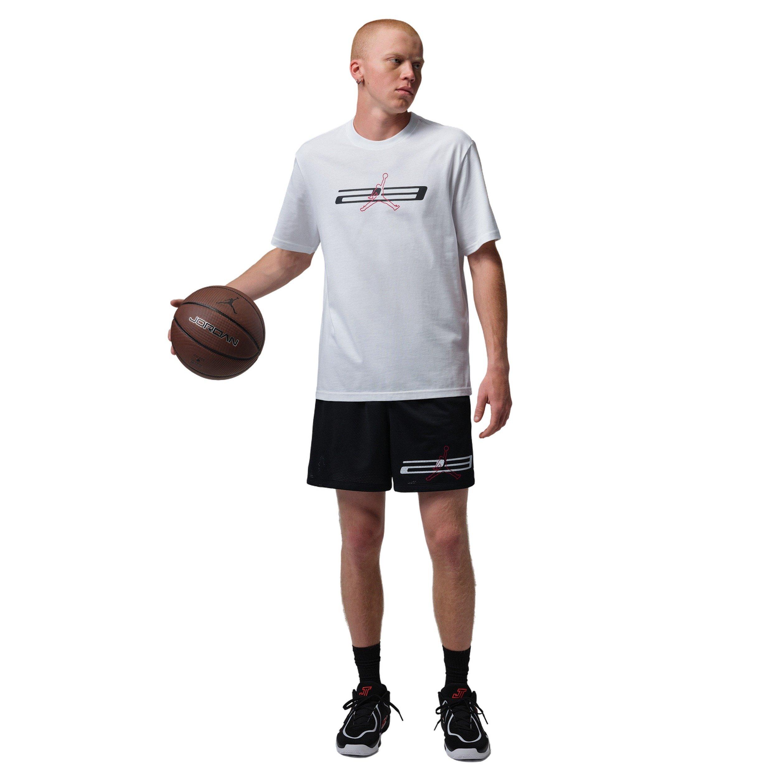 Jordan Men's Dri-FIT Mesh Graphic Shorts - BLACK Thumbnail View 7