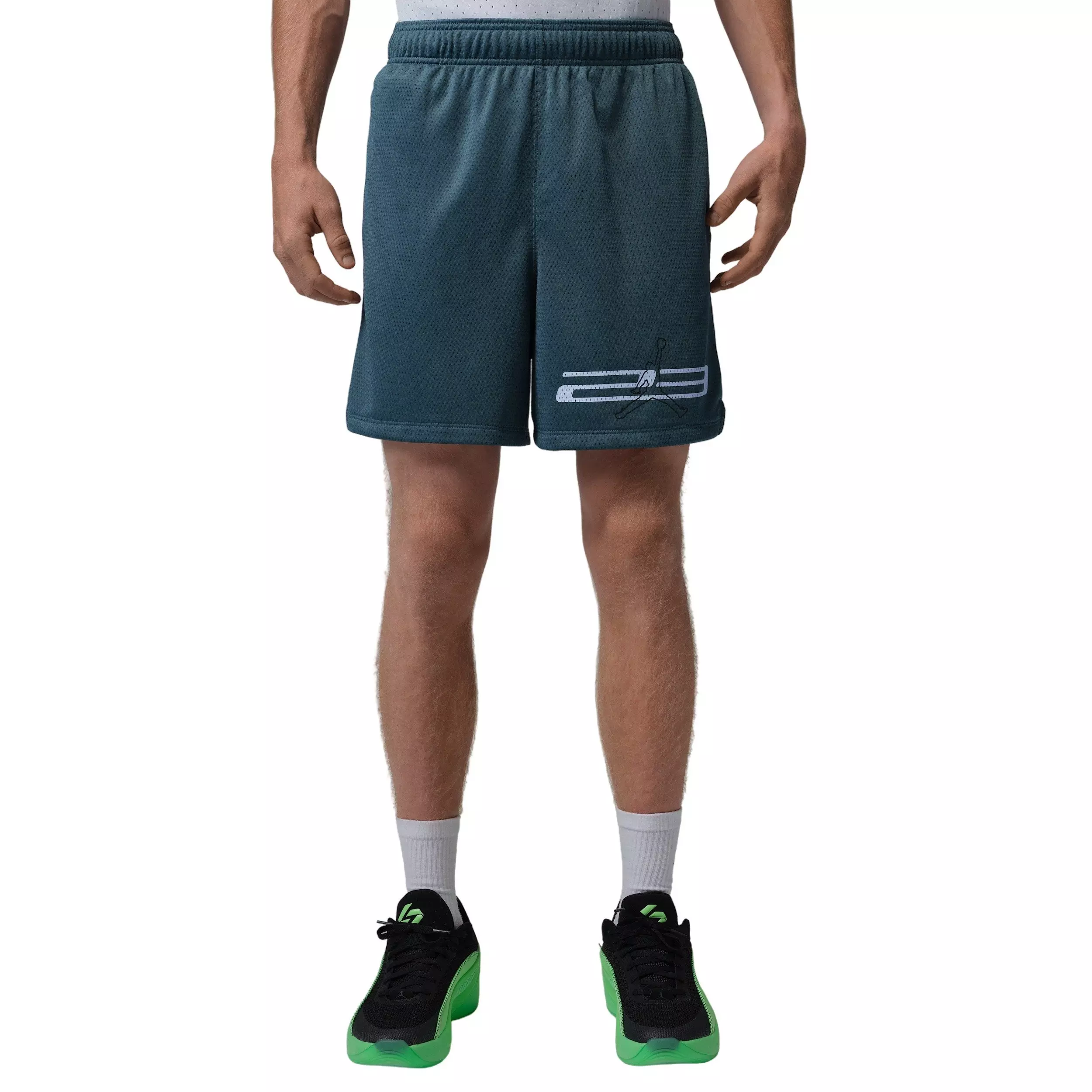 Jordan Men's Dri-FIT Mesh Graphic Shorts - BLUE