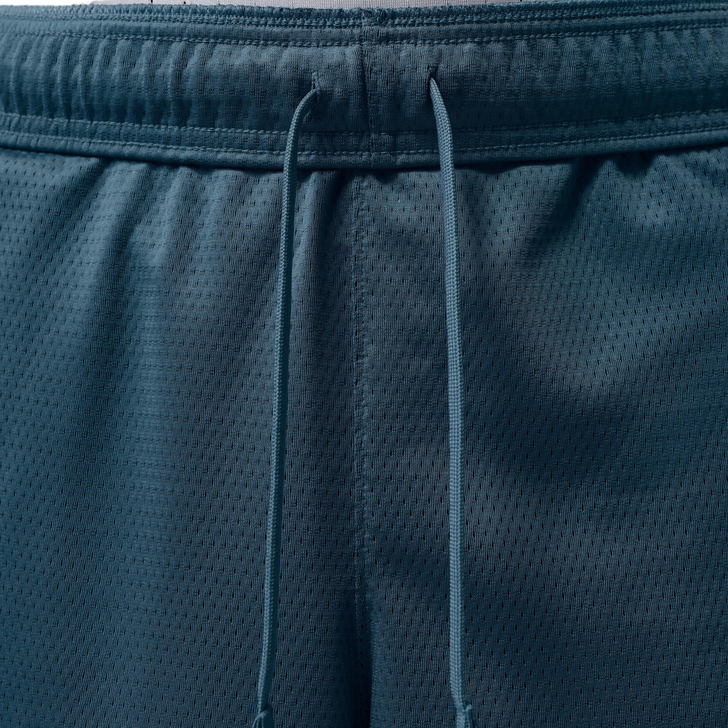 Jordan Men's Dri-FIT Mesh Graphic Shorts - BLUE Thumbnail View 4