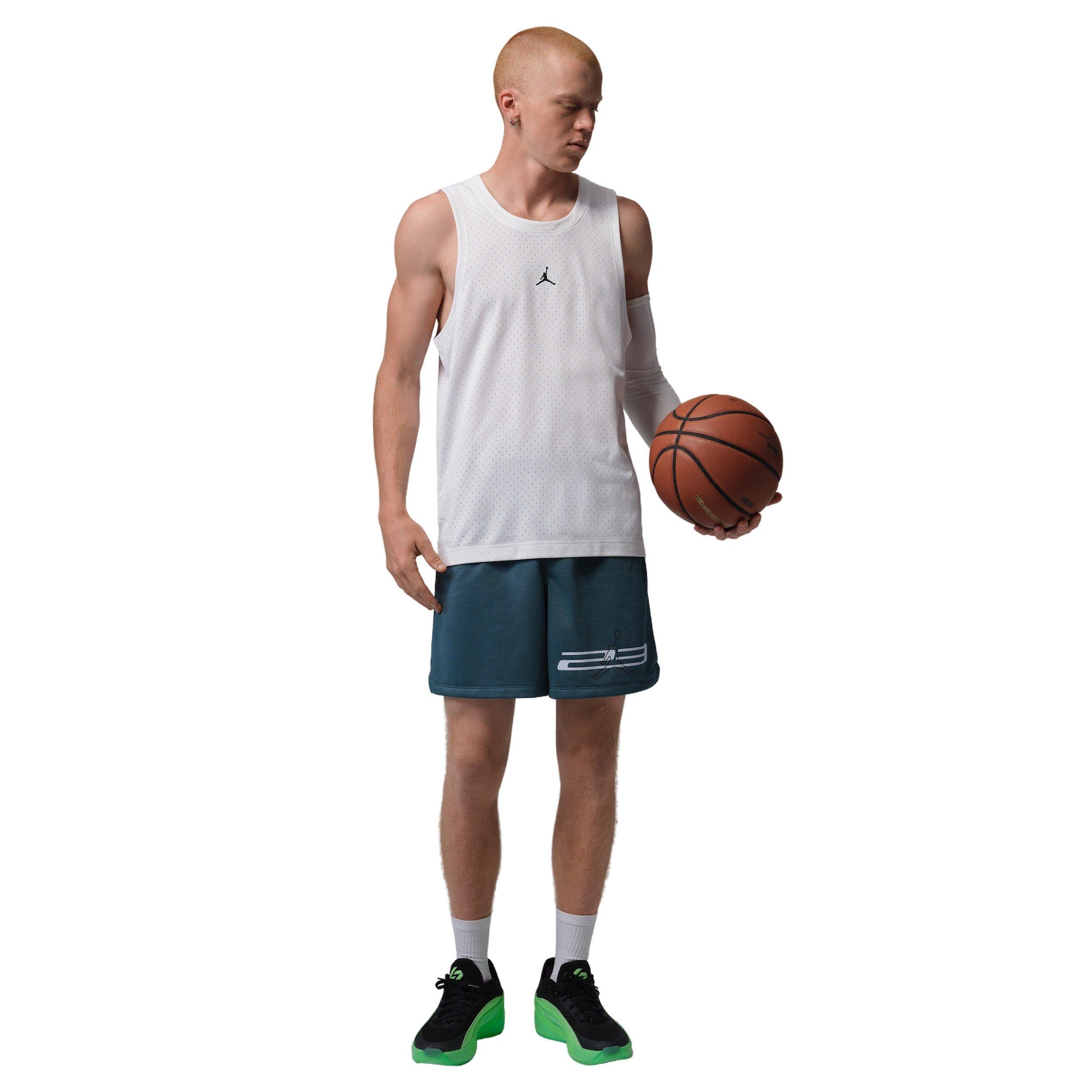 Jordan Men's Dri-FIT Mesh Graphic Shorts - BLUE Thumbnail View 7