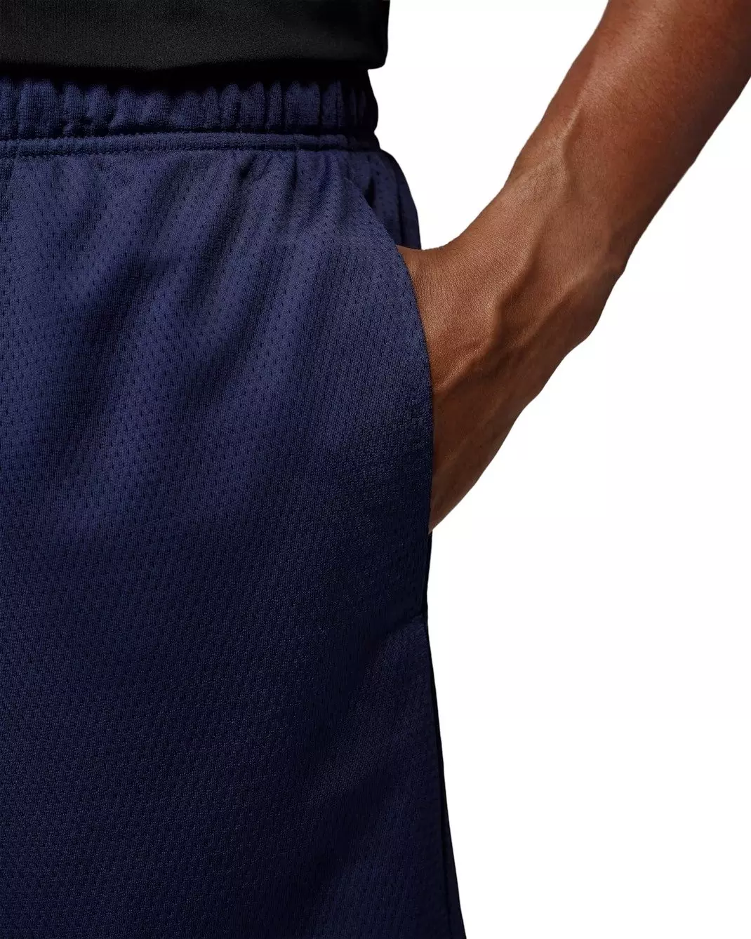 Jordan Men's Dri-FIT Mesh Graphic Shorts - MIDNIGHT NAVY