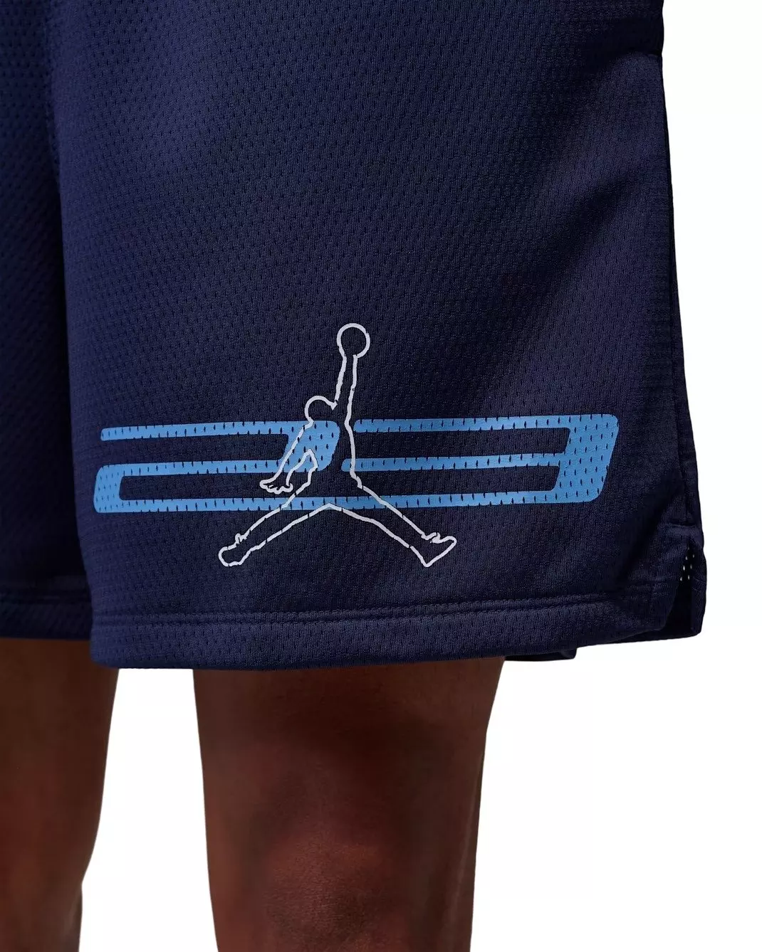 Jordan Men's Dri-FIT Mesh Graphic Shorts - MIDNIGHT NAVY