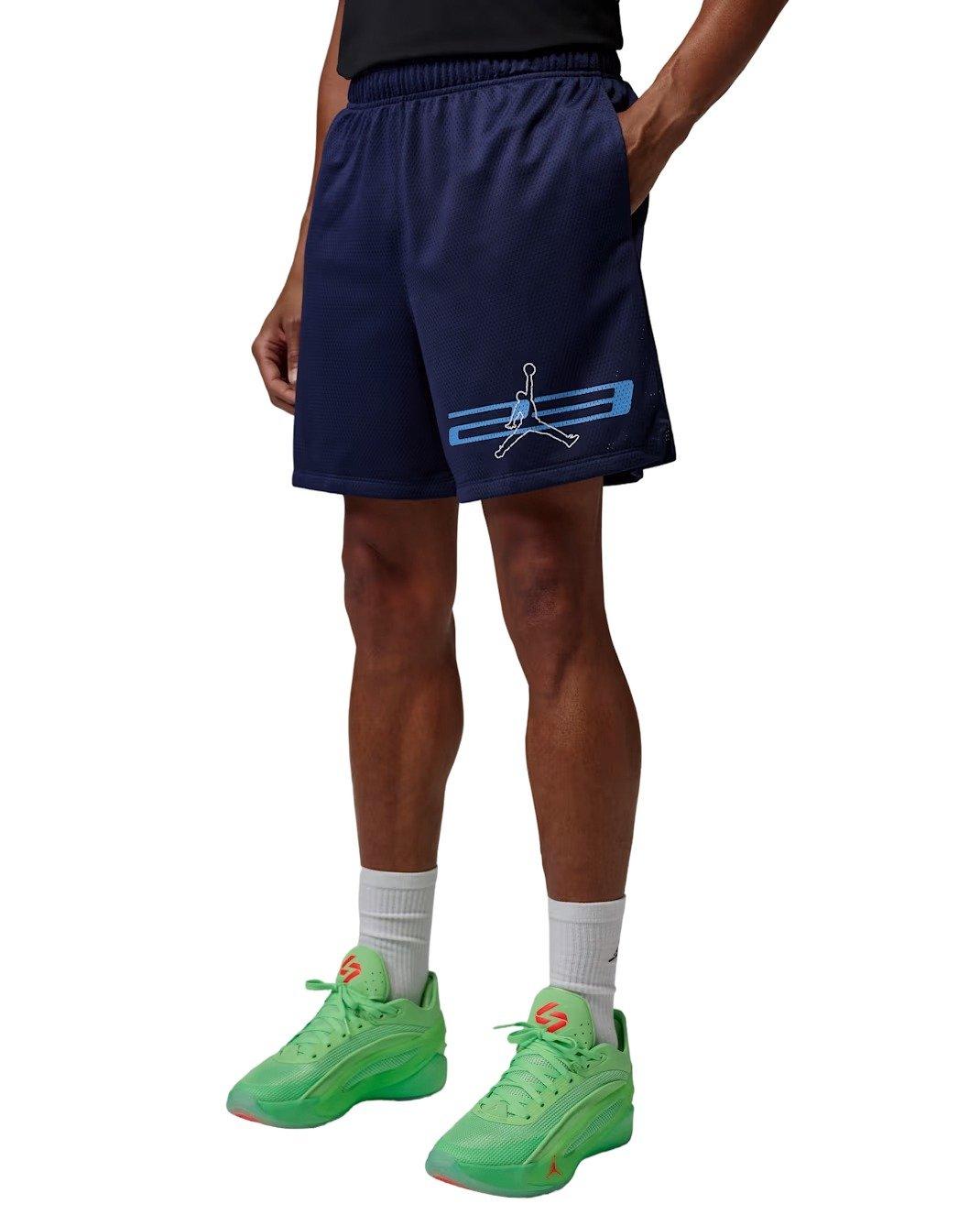 Jordan Men's Dri-FIT Mesh Graphic Shorts - MIDNIGHT NAVY