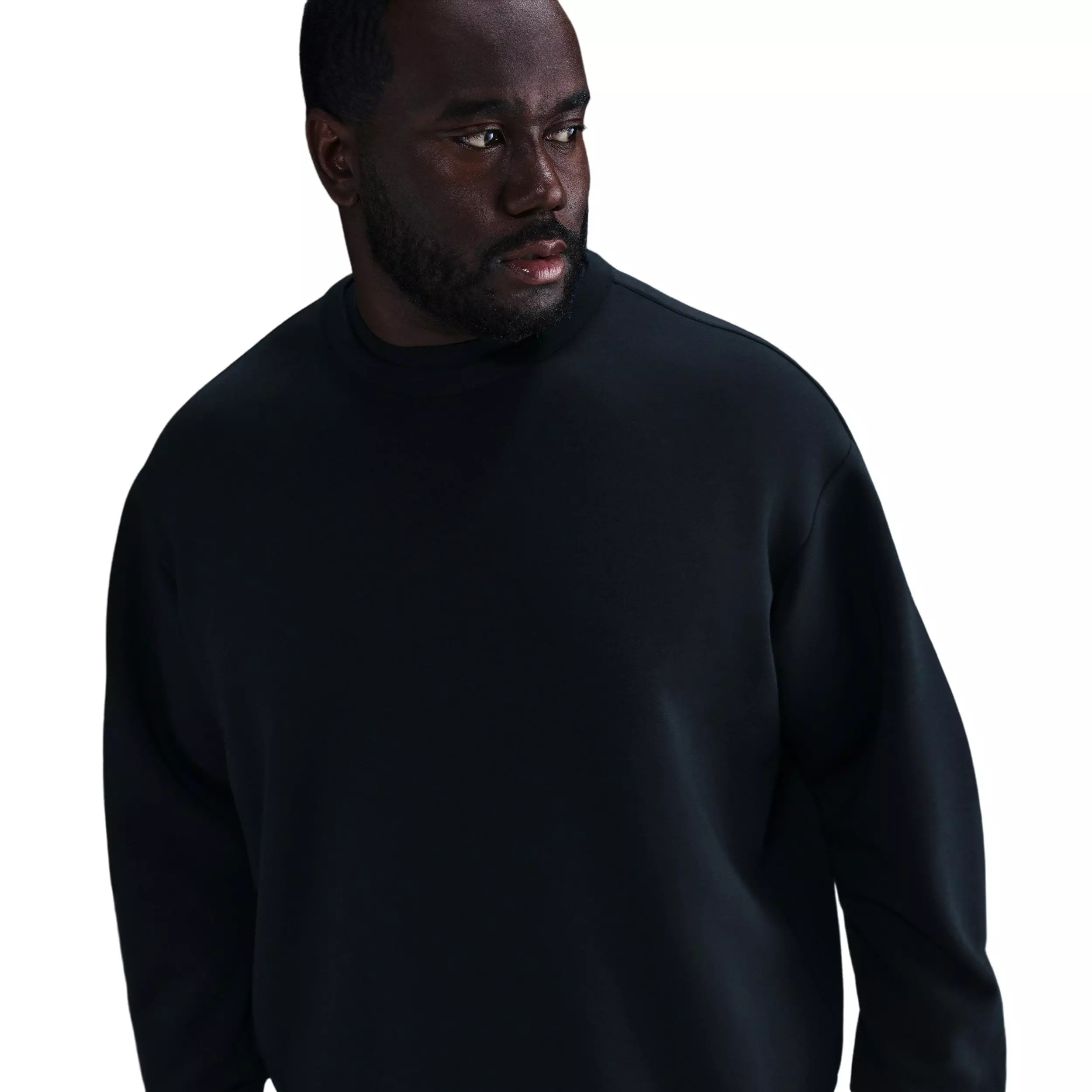 Nike Men's 24.7 ImpossiblySoft Dri-FIT Crew - BLACK