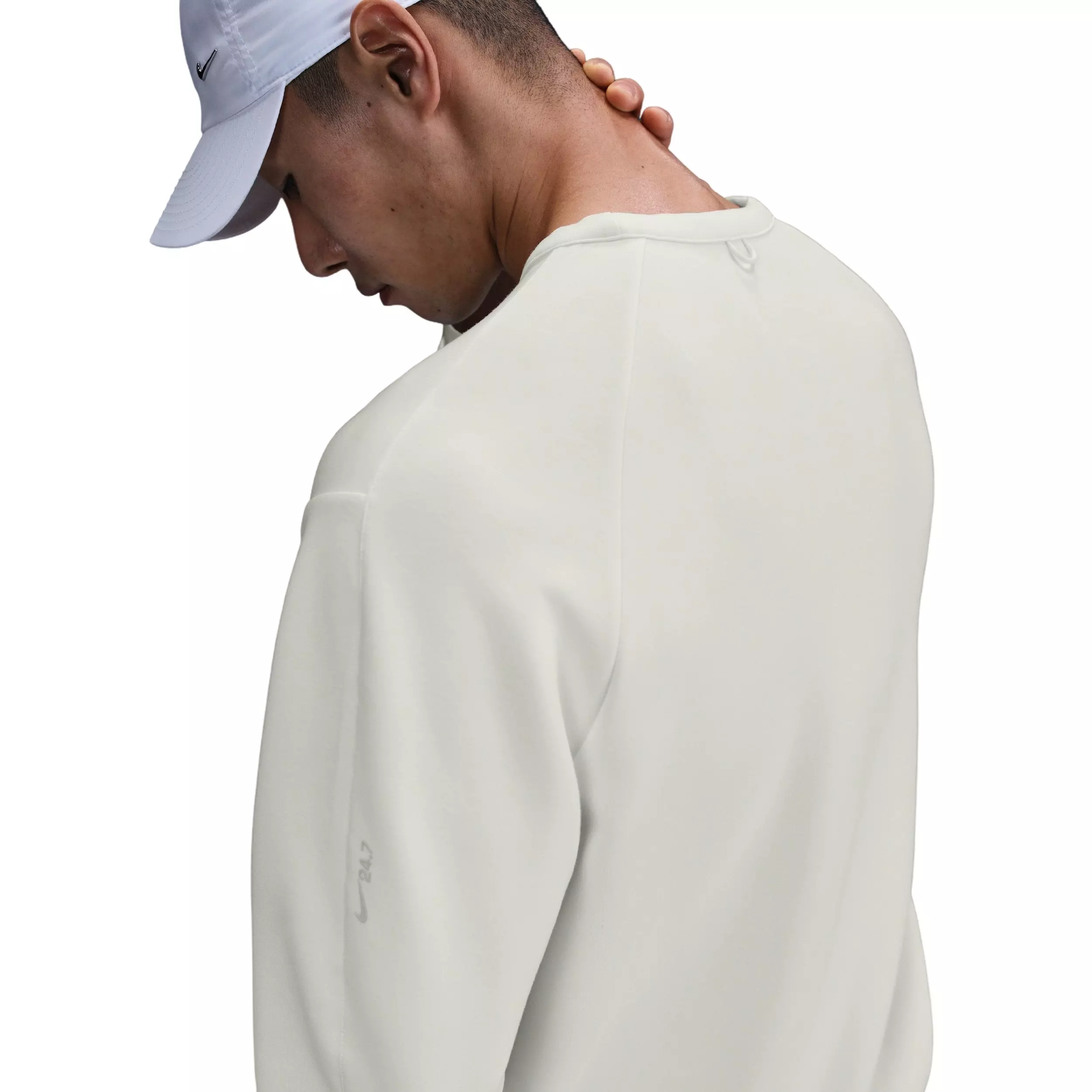 Nike Men's 24.7 ImpossiblySoft Dri-FIT Crew - WHITE