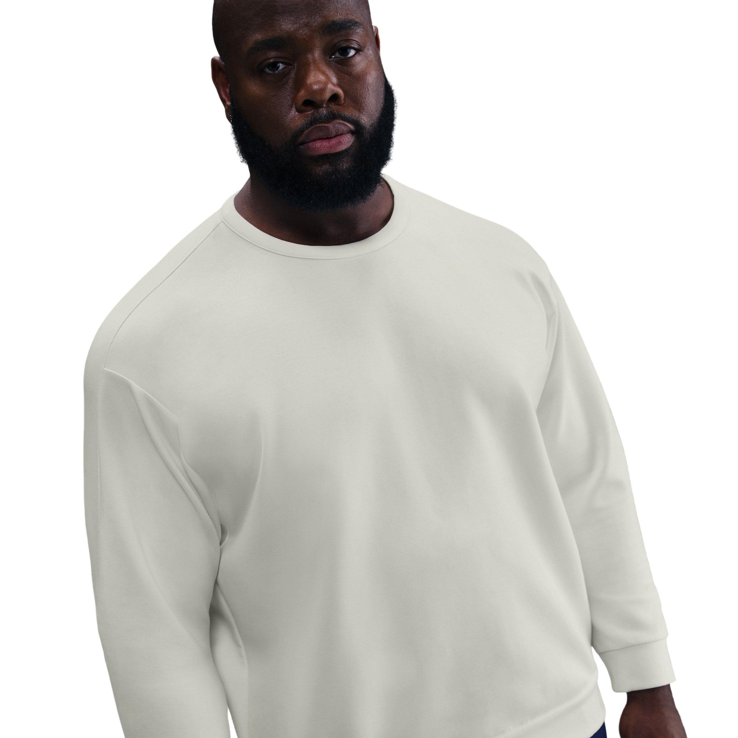 Nike Men's 24.7 ImpossiblySoft Dri-FIT Crew - WHITE Thumbnail View 6