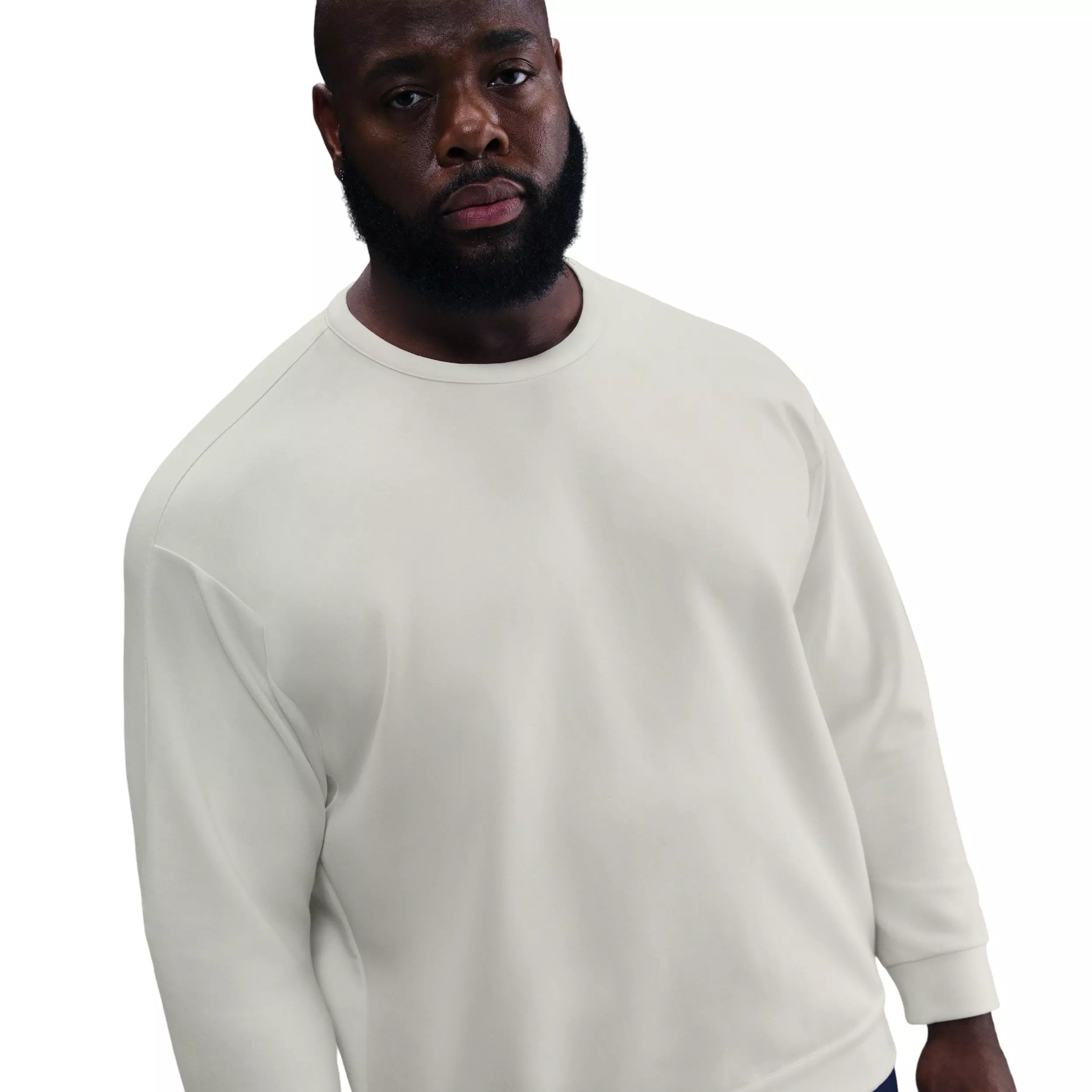 Nike Men's 24.7 ImpossiblySoft Dri-FIT Crew - WHITE