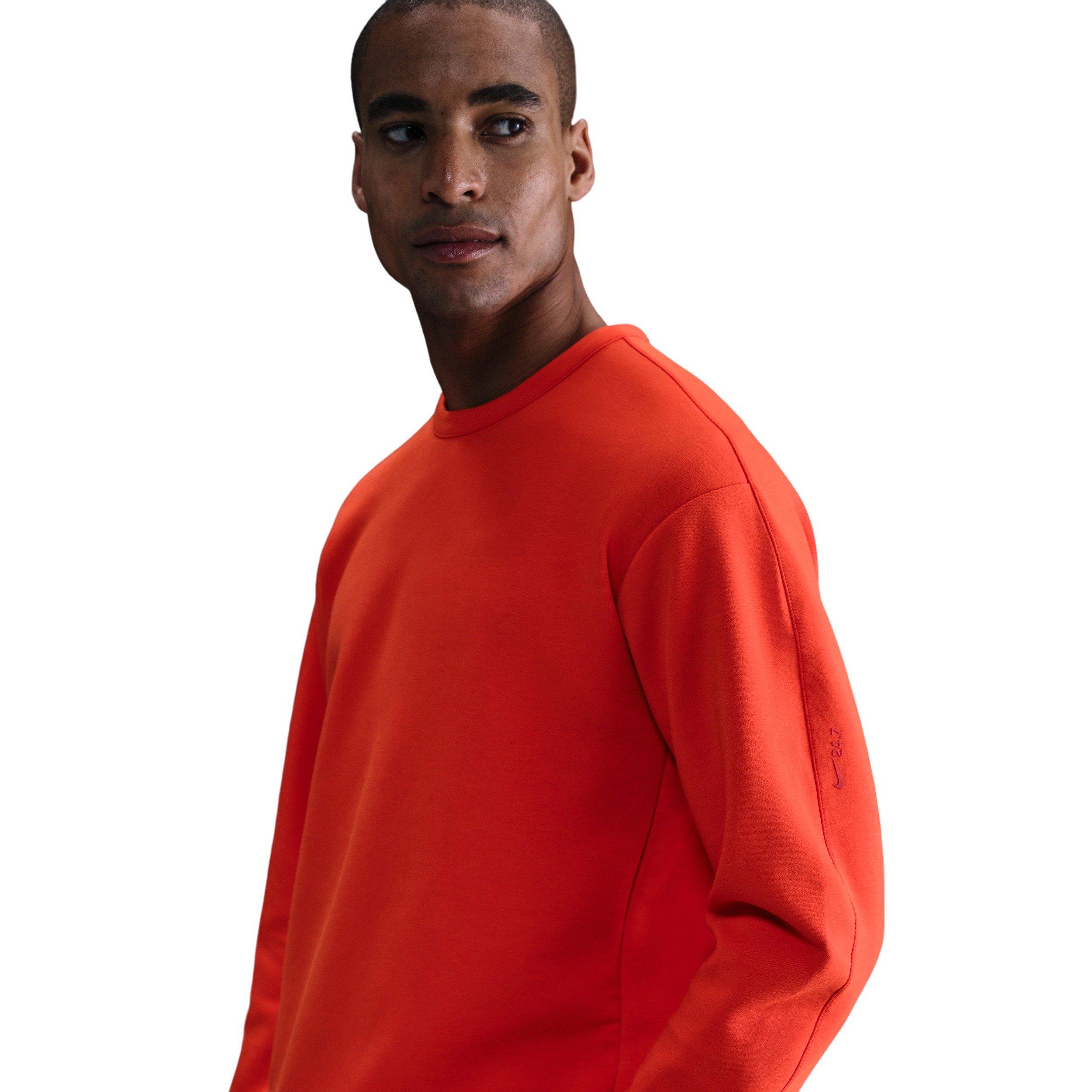 Nike Men's 24.7 ImpossiblySoft Dri-FIT Crew - RED Thumbnail View 1