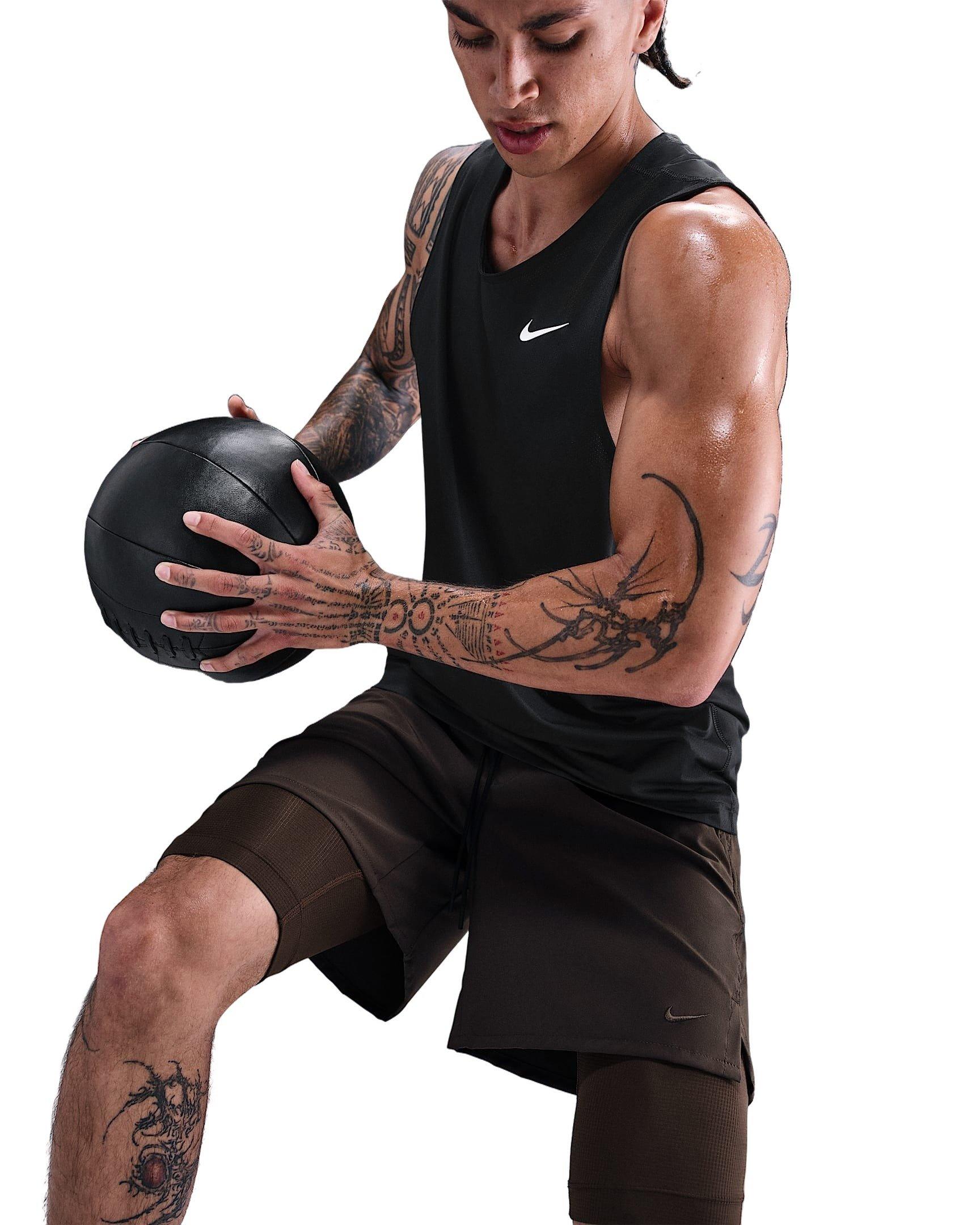 Nike Men's Unlimited Dri-FIT 7" 2-in-1 Versatile Shorts - BROWN Thumbnail View 3