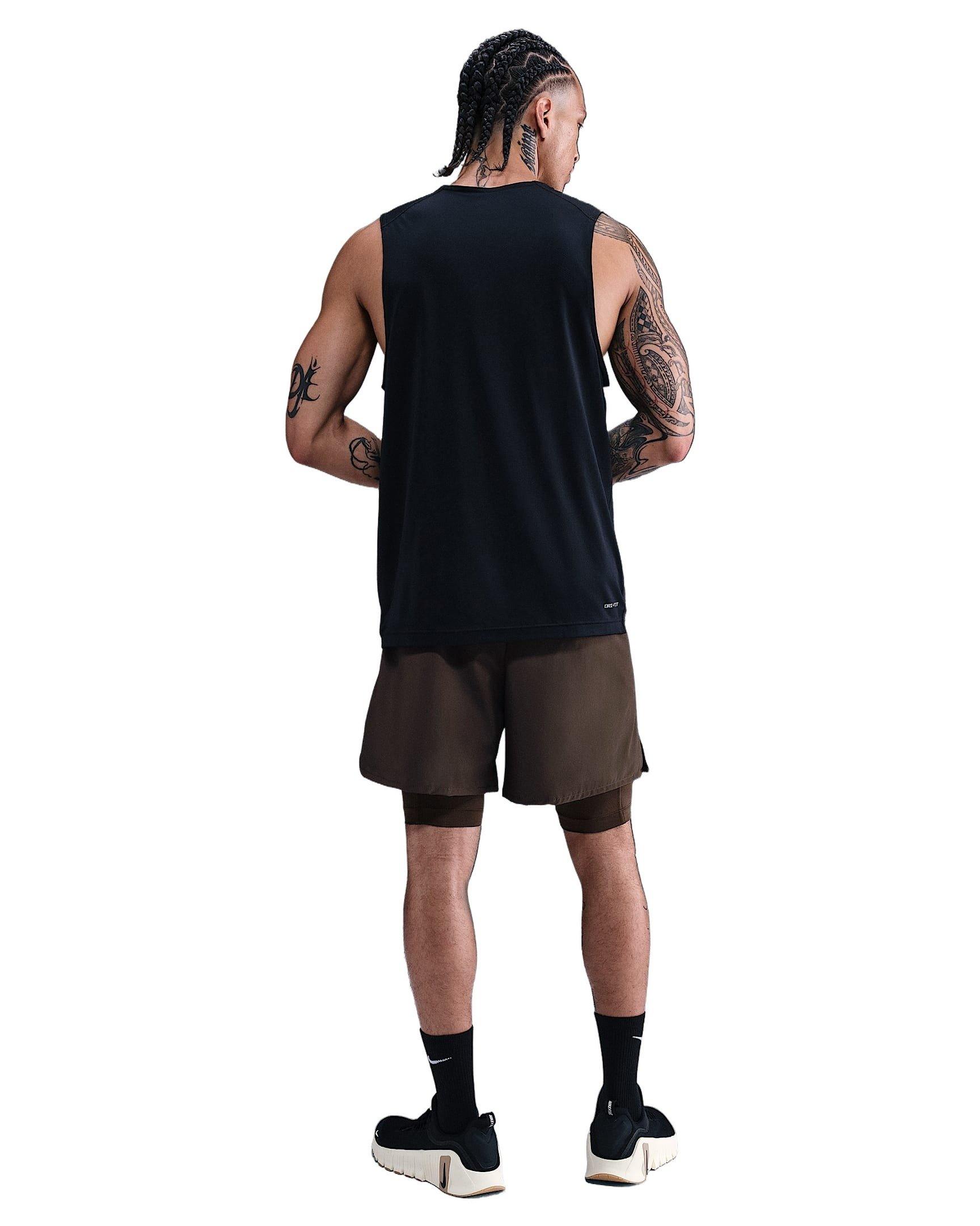 Nike Men's Unlimited Dri-FIT 7" 2-in-1 Versatile Shorts - BROWN Thumbnail View 6