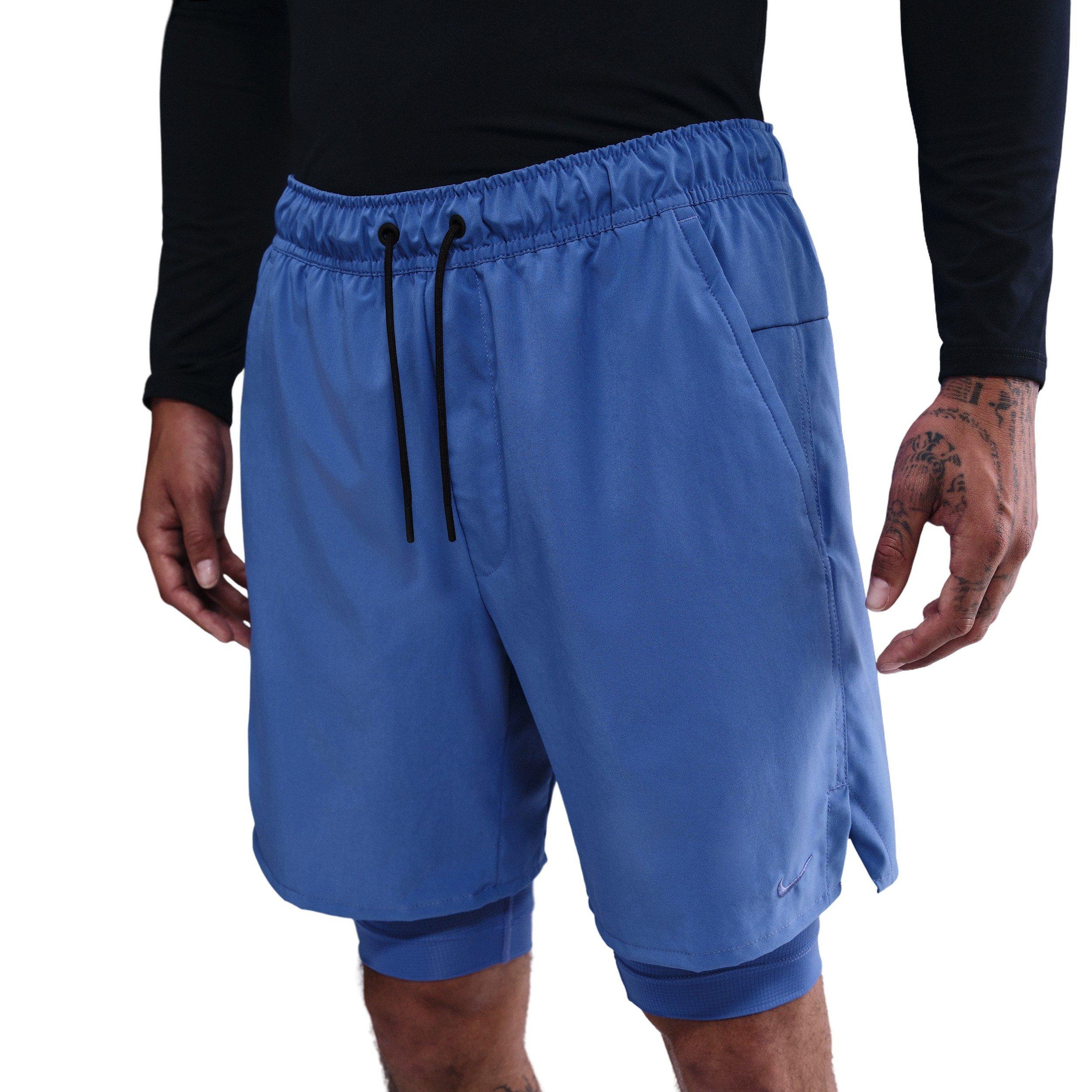 Nike Men's Unlimited Dri-FIT 7" 2-in-1 Versatile Shorts - BLUE Thumbnail View 1