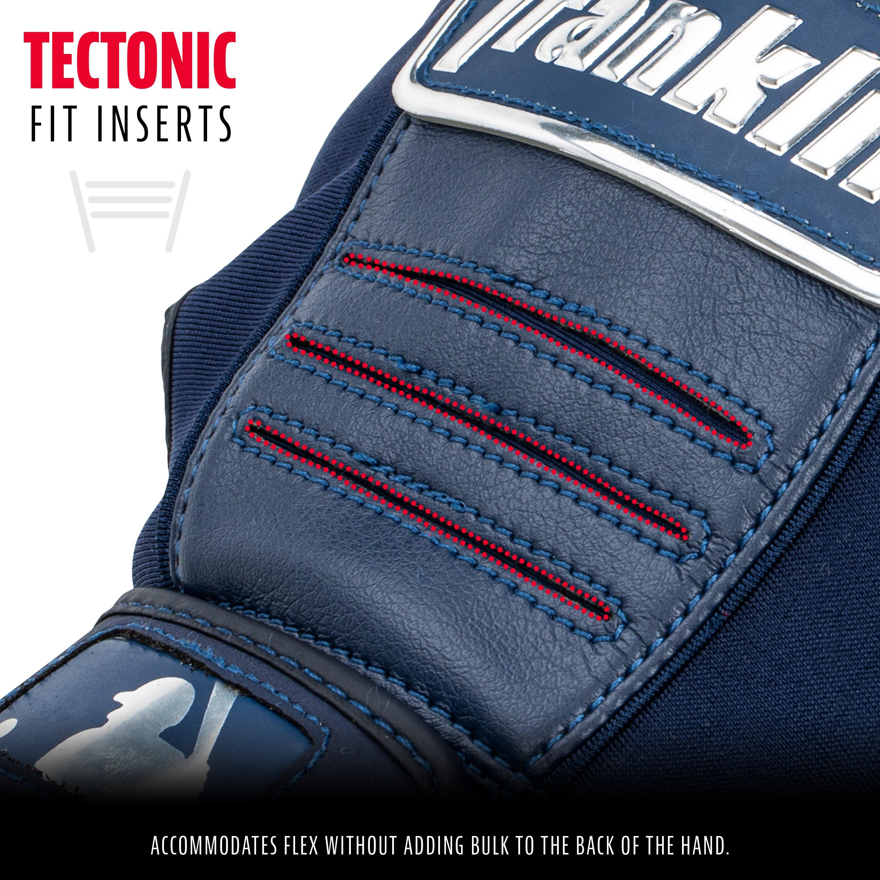 Franklin Youth CFX Pro Chrome Dip Baseball Batting Gloves - NAVY Thumbnail View 3